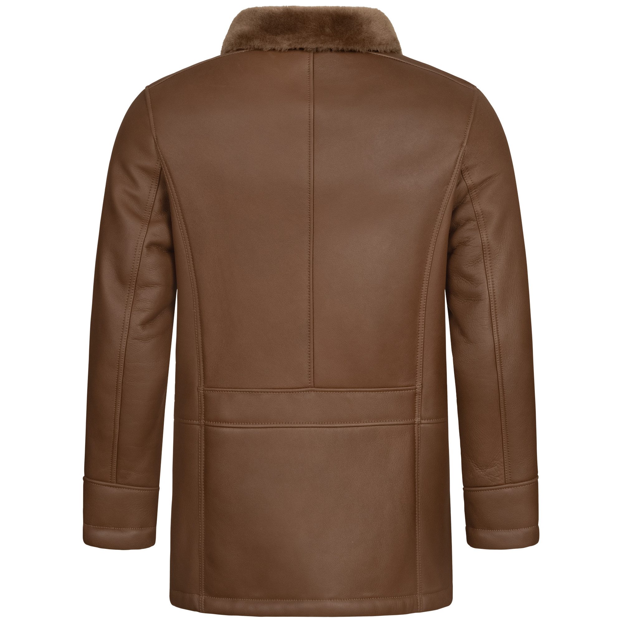 Mouflon Lederjacke 1401 Umlegbare Fellkragen