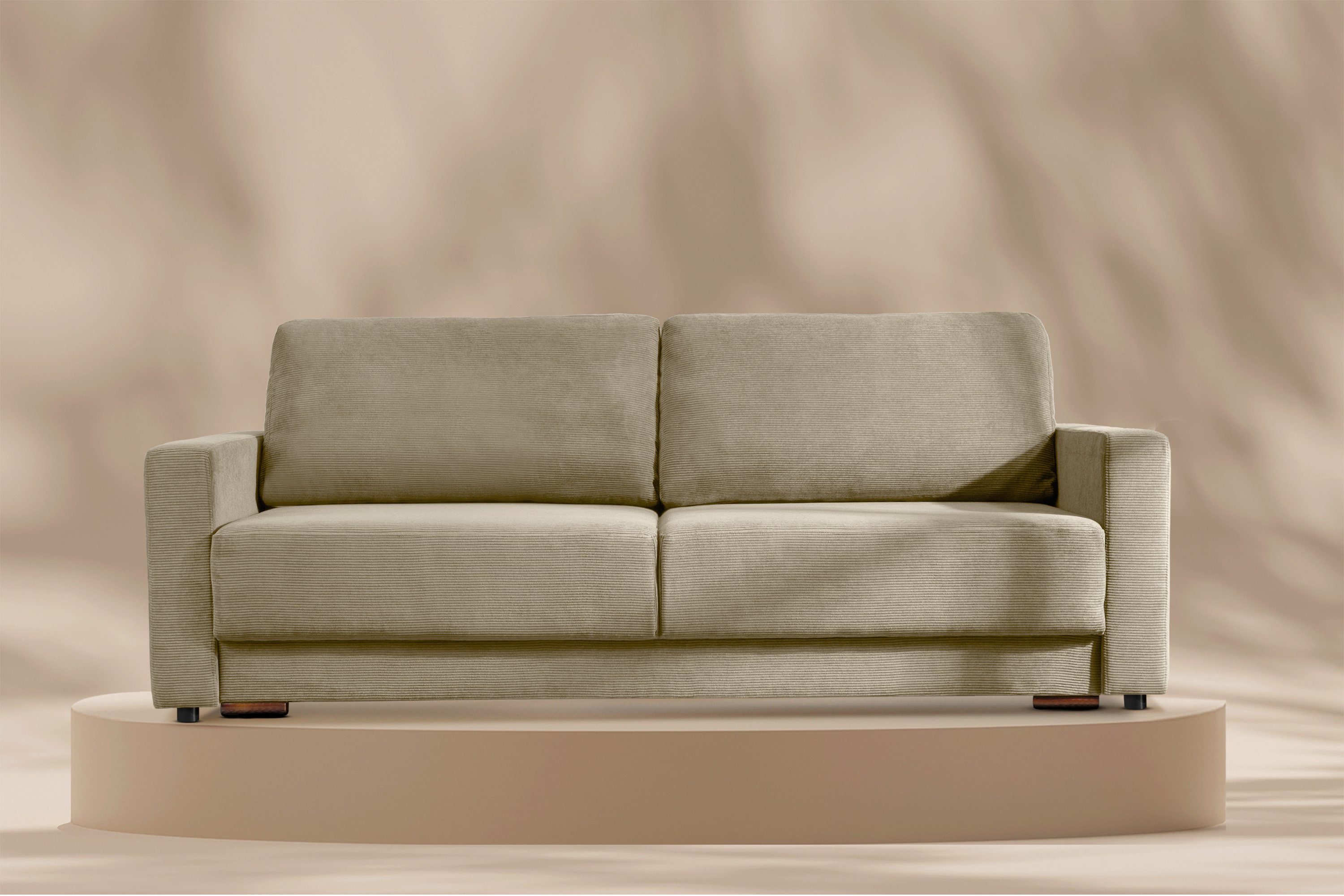 Konsimo Schlafsofa RUVIS Sofa 3 Personen, mit Schlaffunktion, Garantie des Sitz- und Schlafkomforts, Bettkasten | Alle Sofas