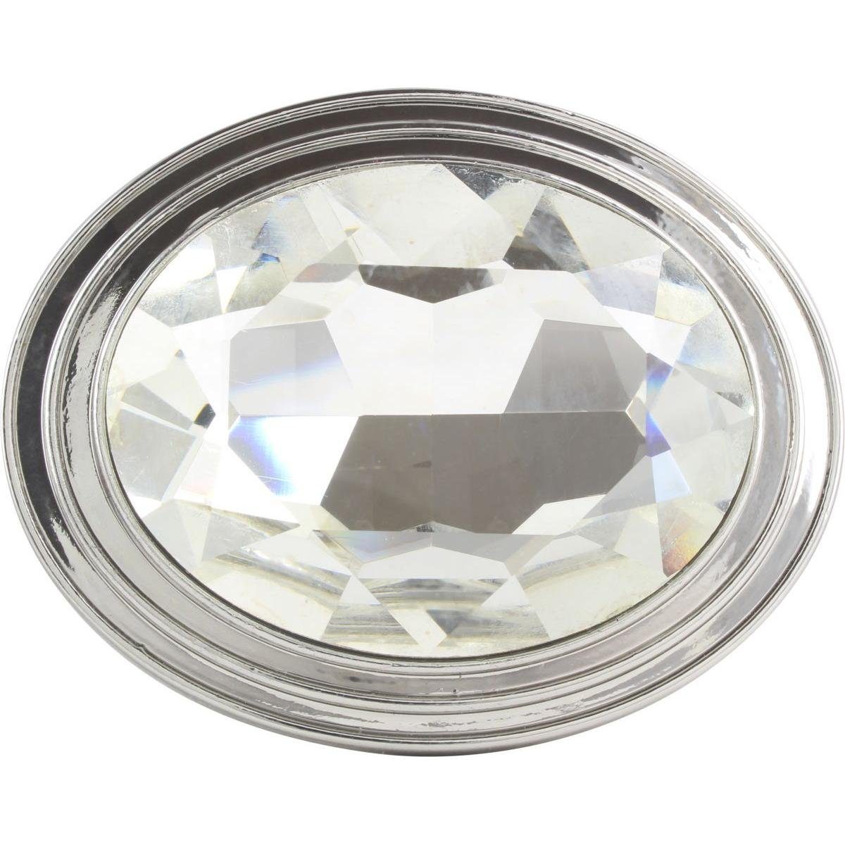 40mm bis 4,0cm Silber, Wechselschließe Kristall-Strass Buckle mit - Gürtel - Gürtelschnalle Gürtelschließe BELTINGER Rouen