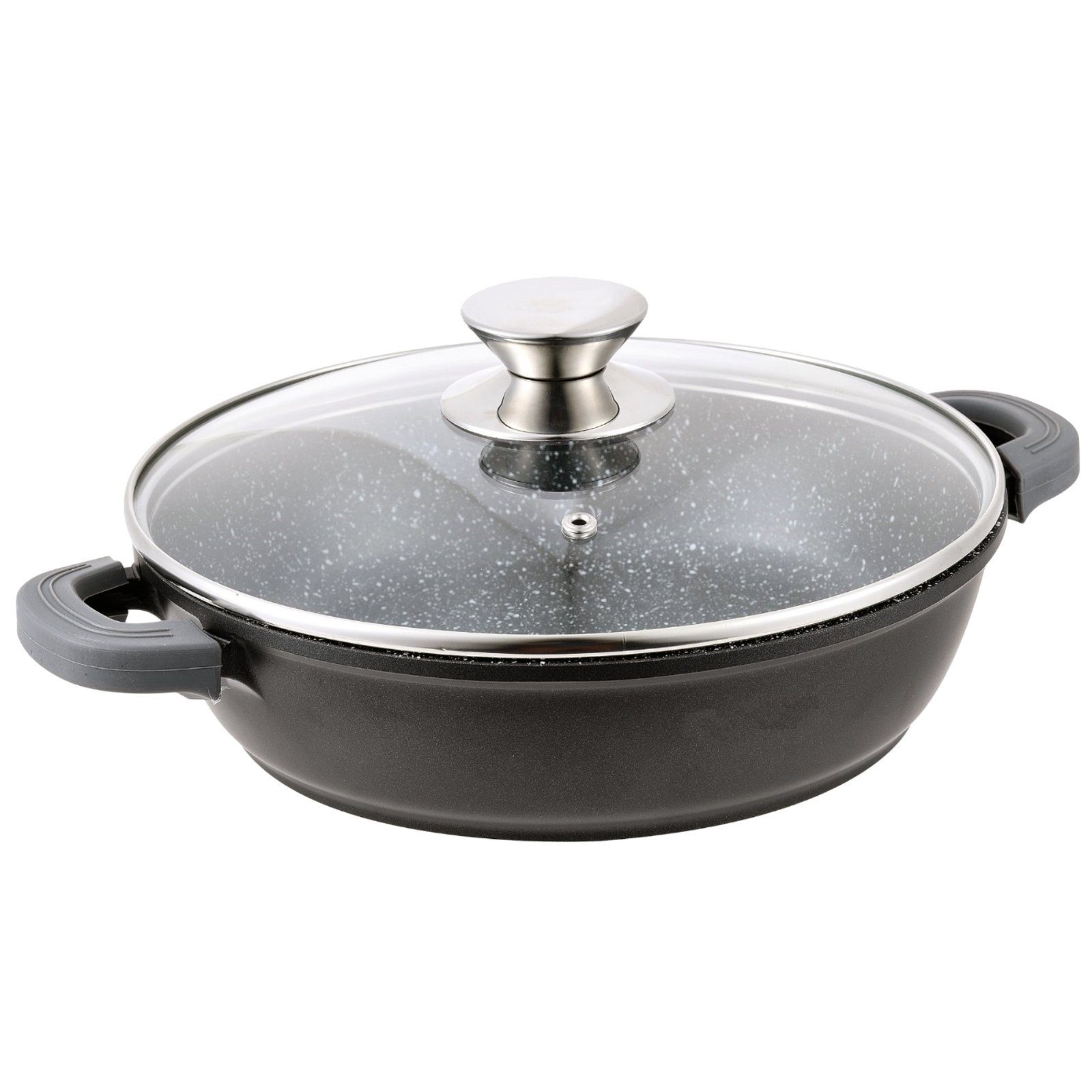 Cheffinger Servierpfanne Bräter Bratpfanne 32 cm Servierpfanne Schmorpfanne, (Kasserolle / Schmorpfanne), Induktion