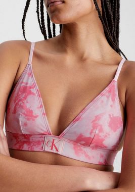 Calvin Klein Swimwear Triangel-Bikini-Top FIXED TRIANGLE-RP-PRINT, mit Calvin Klein Markenlabel