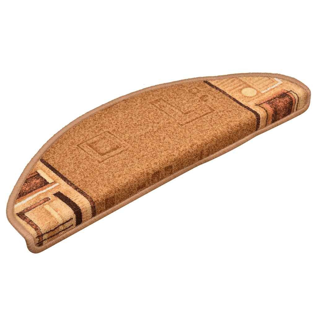 vidaXL Stufenmatte Stufenmatten Selbstklebend 5 Stk. 65x21x4 cm Beige, Andere, Höhe: 4 mm
