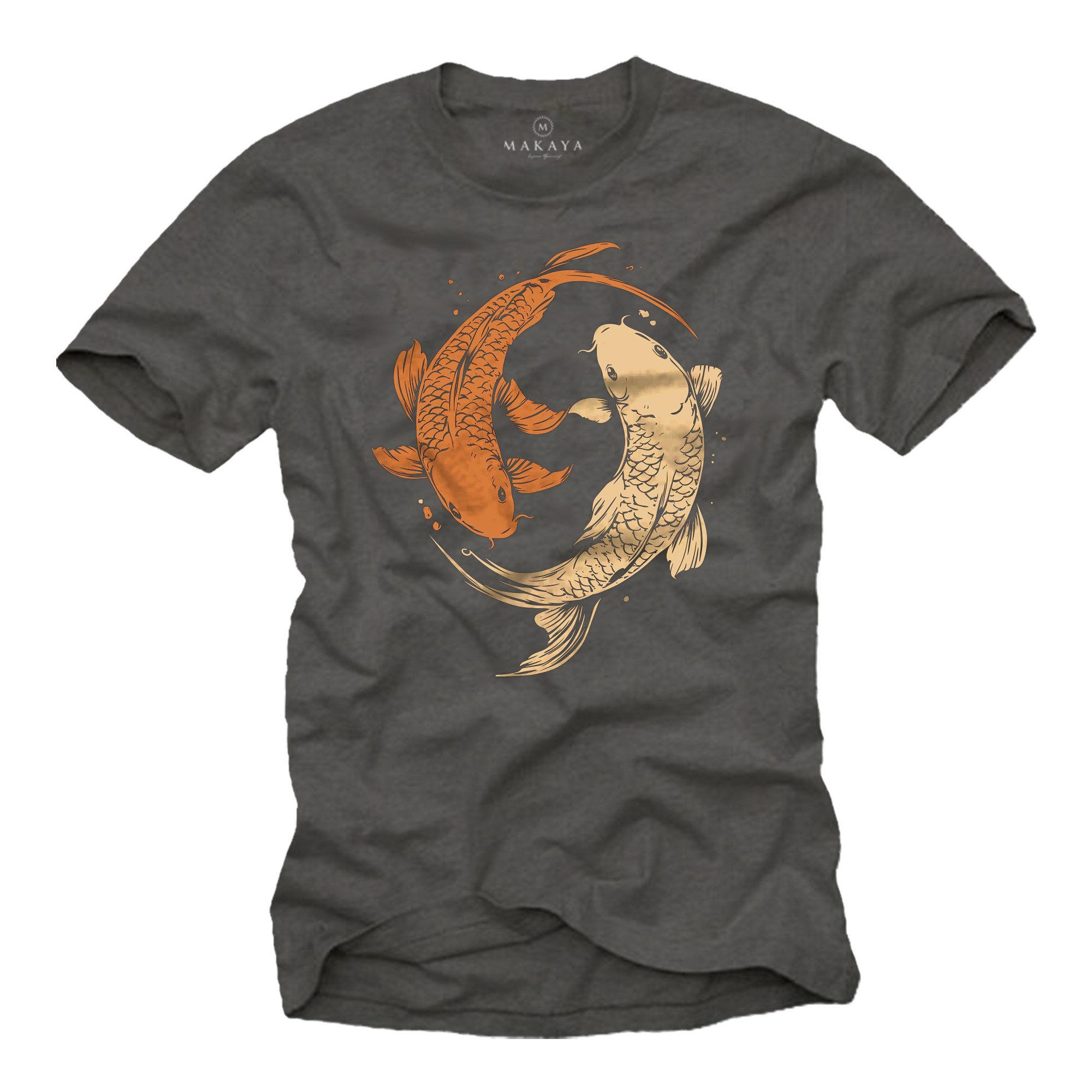 MAKAYA T-Shirt mit Yoga Motiv Yin günstig online kaufen