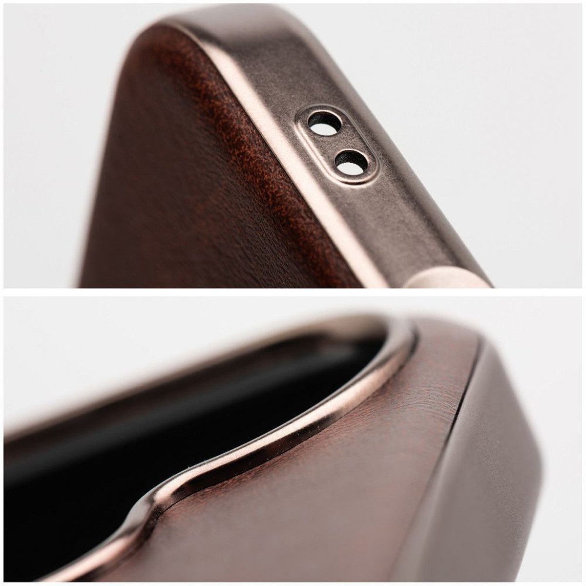 COFI 1453 Handyhülle Smartphonehülle Bumper, Luxuriöse Eco-Leder-Optik & Magnet-Kompatibilität