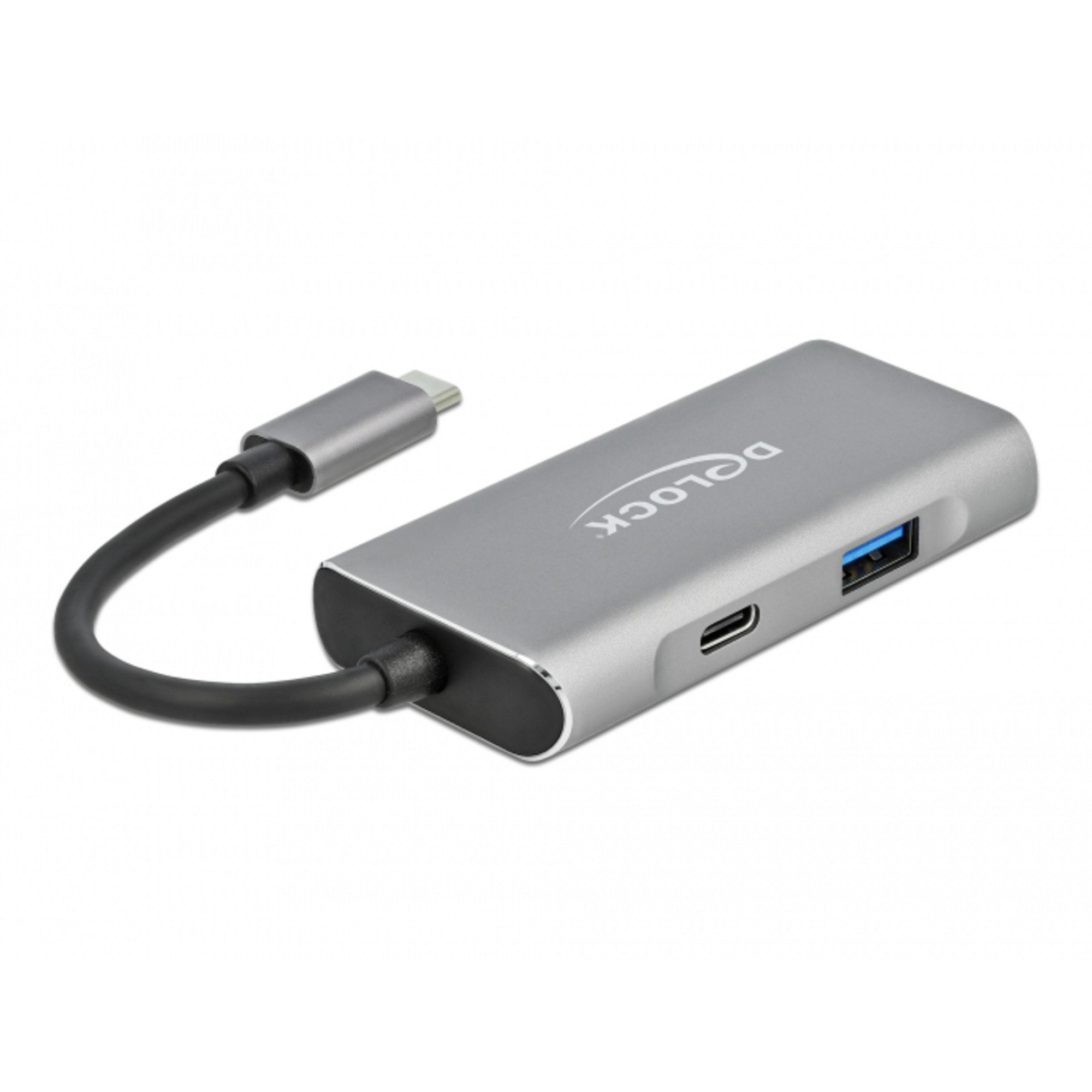 DeLOCK Externer USB 3.2 Gen 2 USB Type-C Hub, USB-Kabel