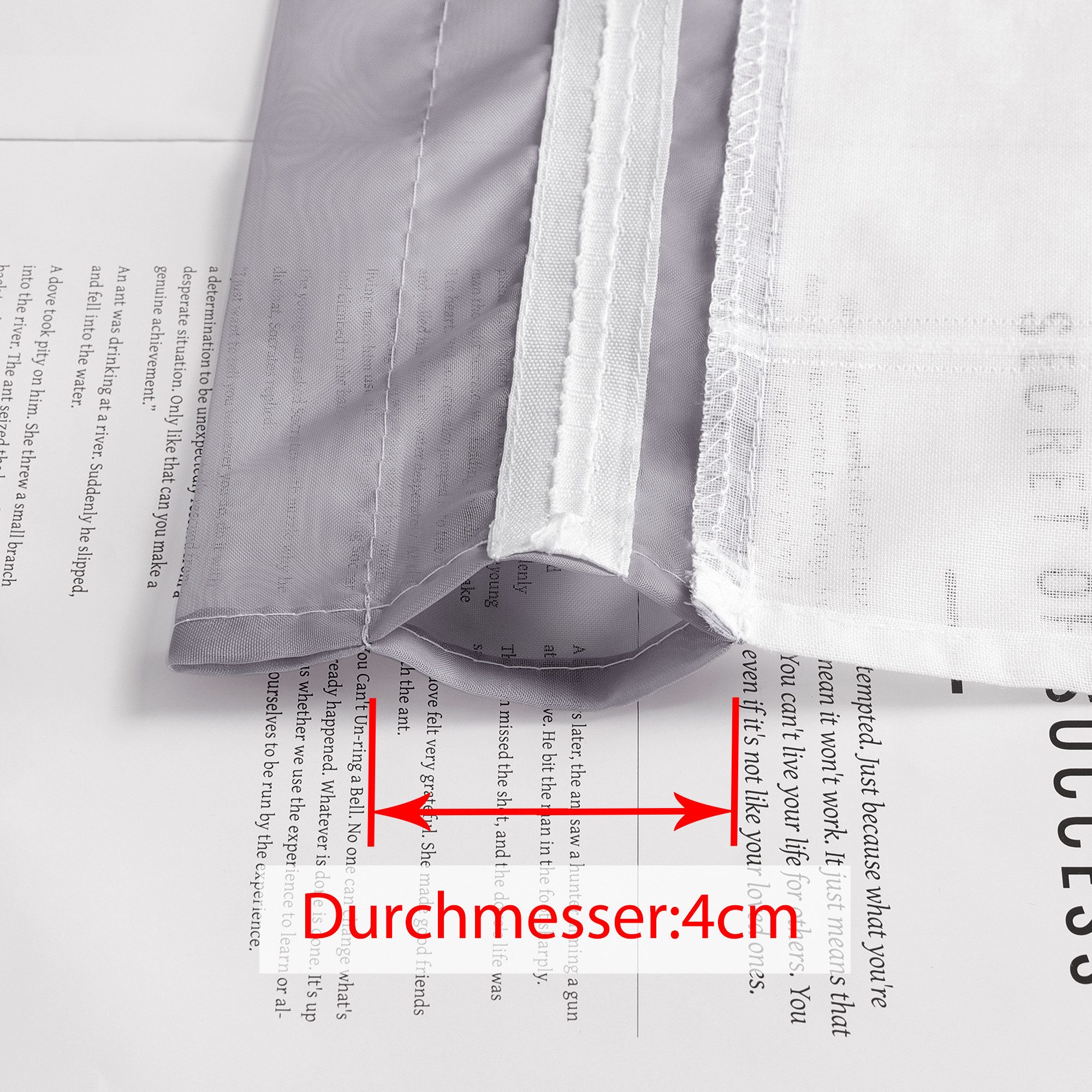 Joyswahl Scheibengardine (1 St), Stangendurchzug, transparent, Leinenoptik Landhausstil Cáfe Bistrogardinen Wohnzimmer