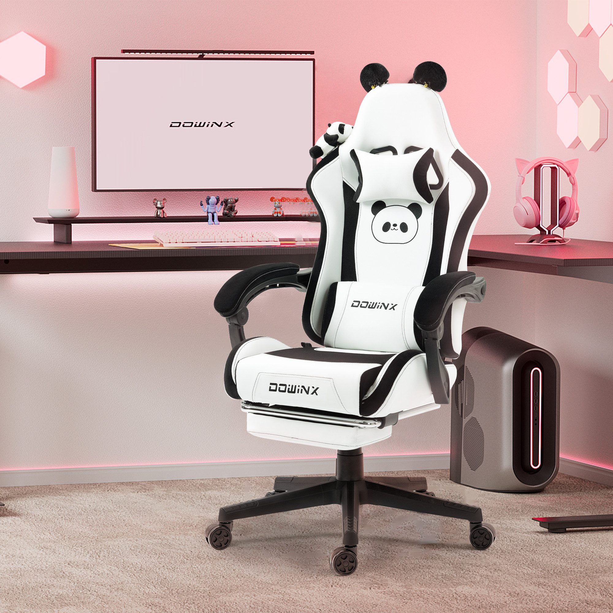 Dowinx Gaming-Stuhl Ergonomischer Computerstuhl mit Hoher Rückenlehne, Lend günstig online kaufen
