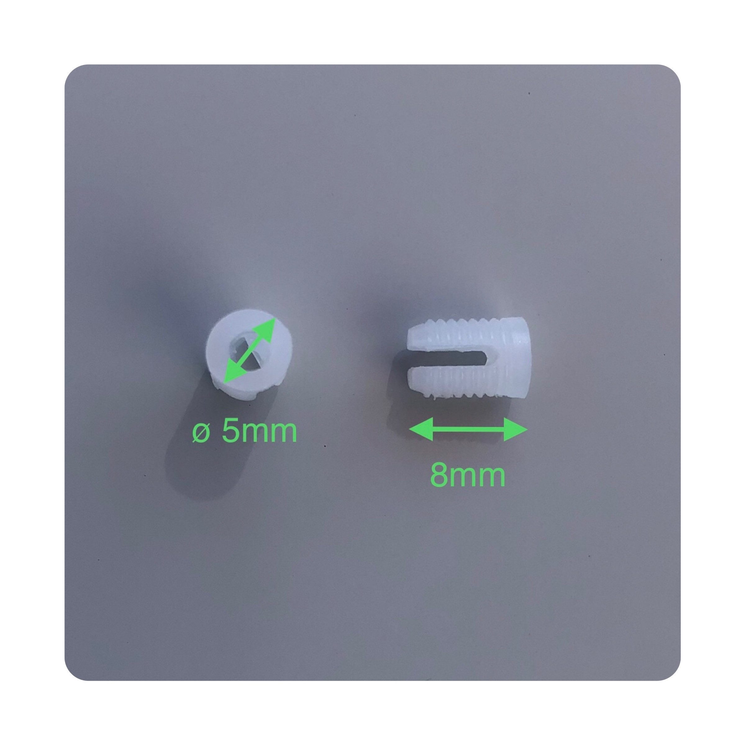 NELI Dübel-Set Dübel, ø 5 mm, Spreizdübel, Kunststoffdübel, Spreizmuffe, 5 mm x 8,00 mm, (50-tlg)