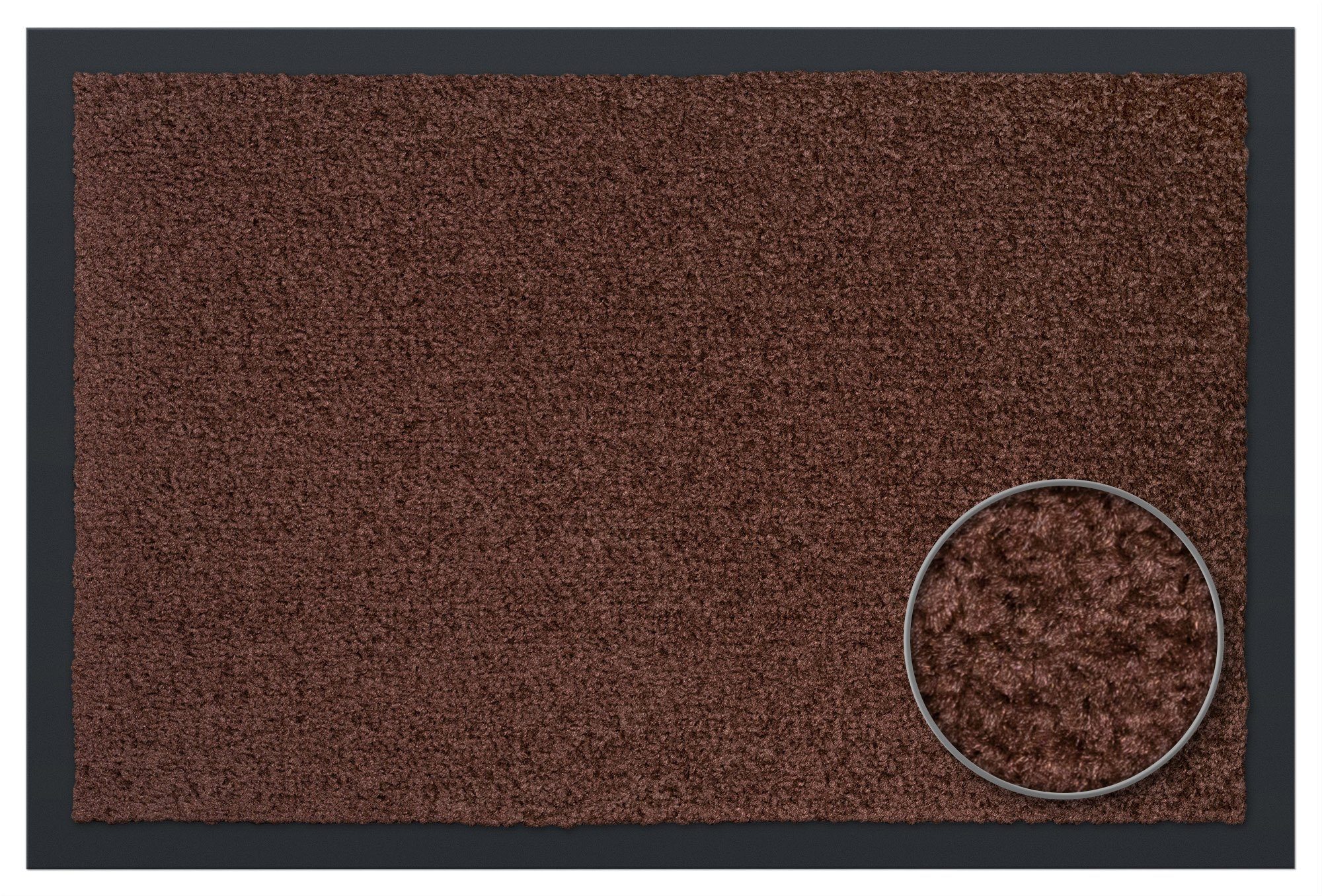 Fußmatte Rio, Carpet 7  geeignet Diem, Innen- Höhe: für Außenbereich rechteckig, überdachten mm, und Schmutzfangmatte, Braun