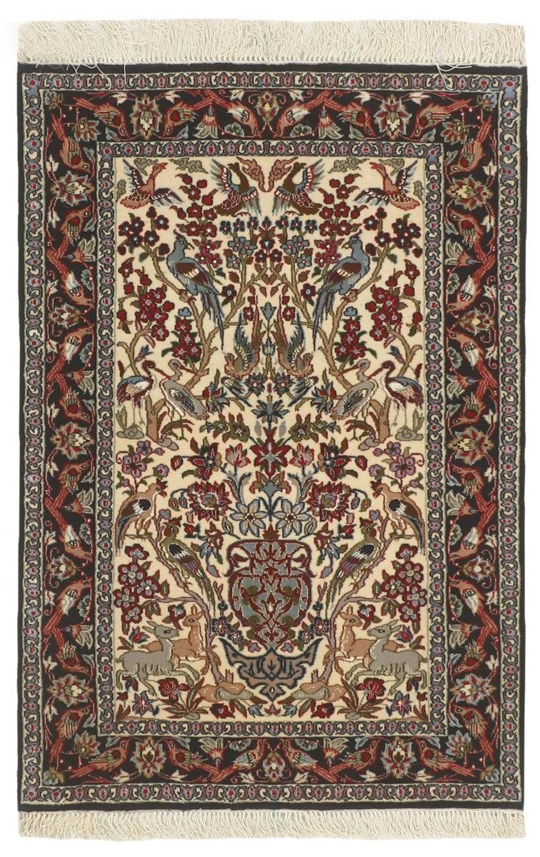 Orientteppich Isfahan 71x111 Handgeknüpfter Orientteppich / Perserteppich, Nain Trading, rechteckig, Höhe: 6 mm