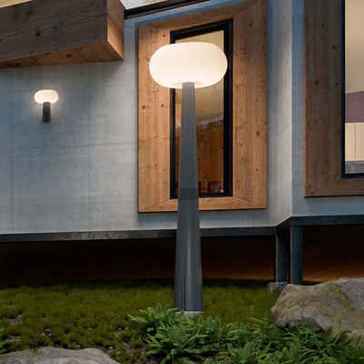 Licht-Trend Gartenleuchte LED-Solar-Mastleuchte Pepita mit Hybridsystem Weiß, Grau, Neutralweiß