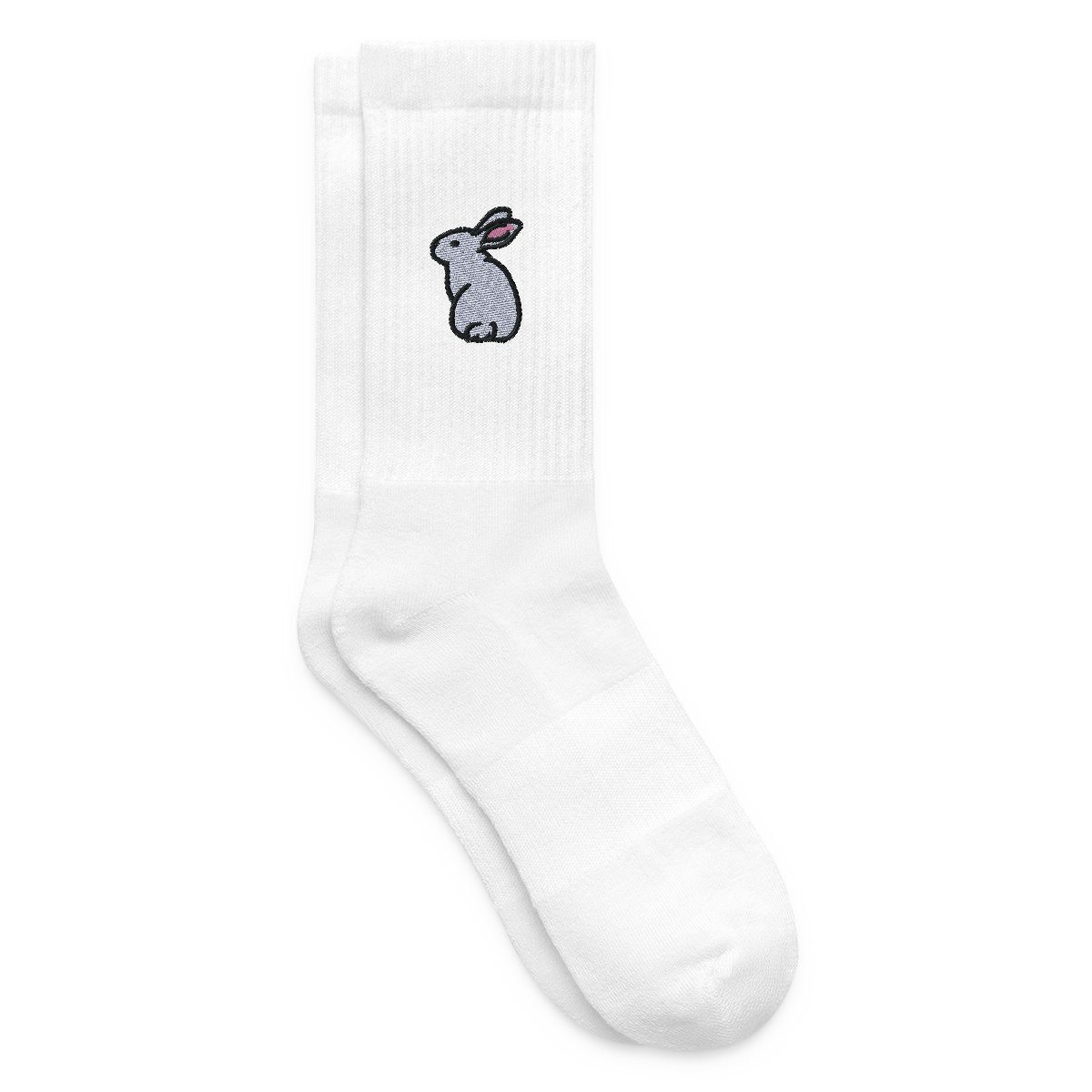 Spreadshirt Socken Hase Bestickt Tennissocken (1-Paar)