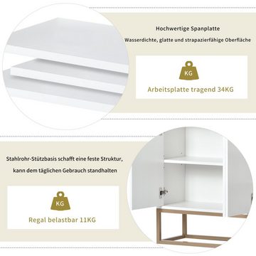 HAUSS SPLOE Sideboard Schubladenkommode, Sideboard Highboard Kommode (griffloser Buffetschrank, für Esszimmer, Wohnzimmer, Küche)