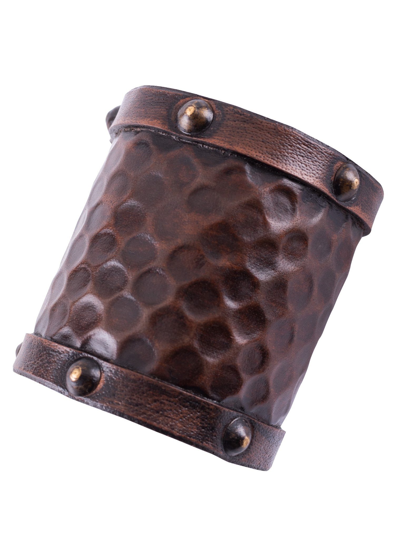 Ritter-Kostüm Kleiner Armschützer aus Leder ohne Zierbeschläge