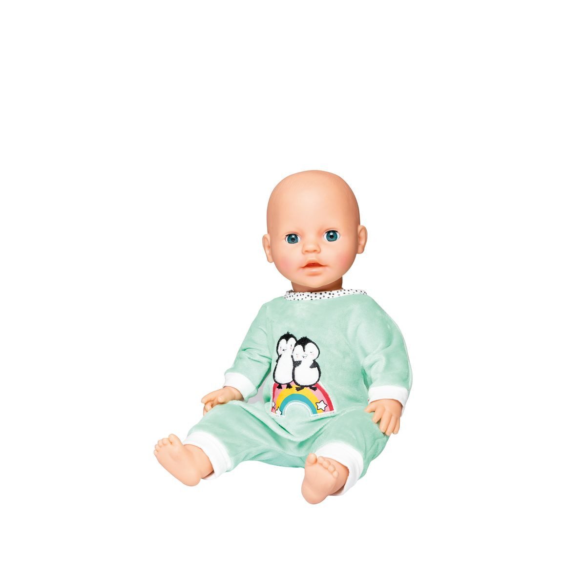 Heless Puppenkleidung Strampler Pinguin mint Größe 28-35cm günstig online kaufen