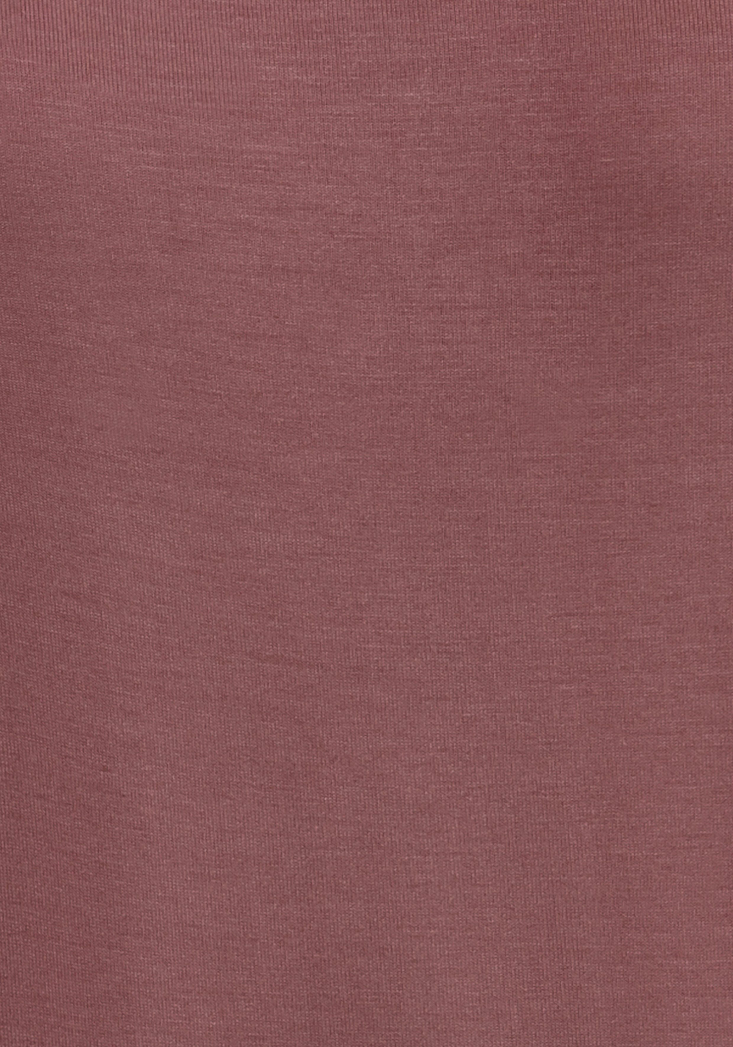 (2er-Pack) mauve, creme Vivance 3/4-Arm-Shirt mit Saumabschluss elastischem