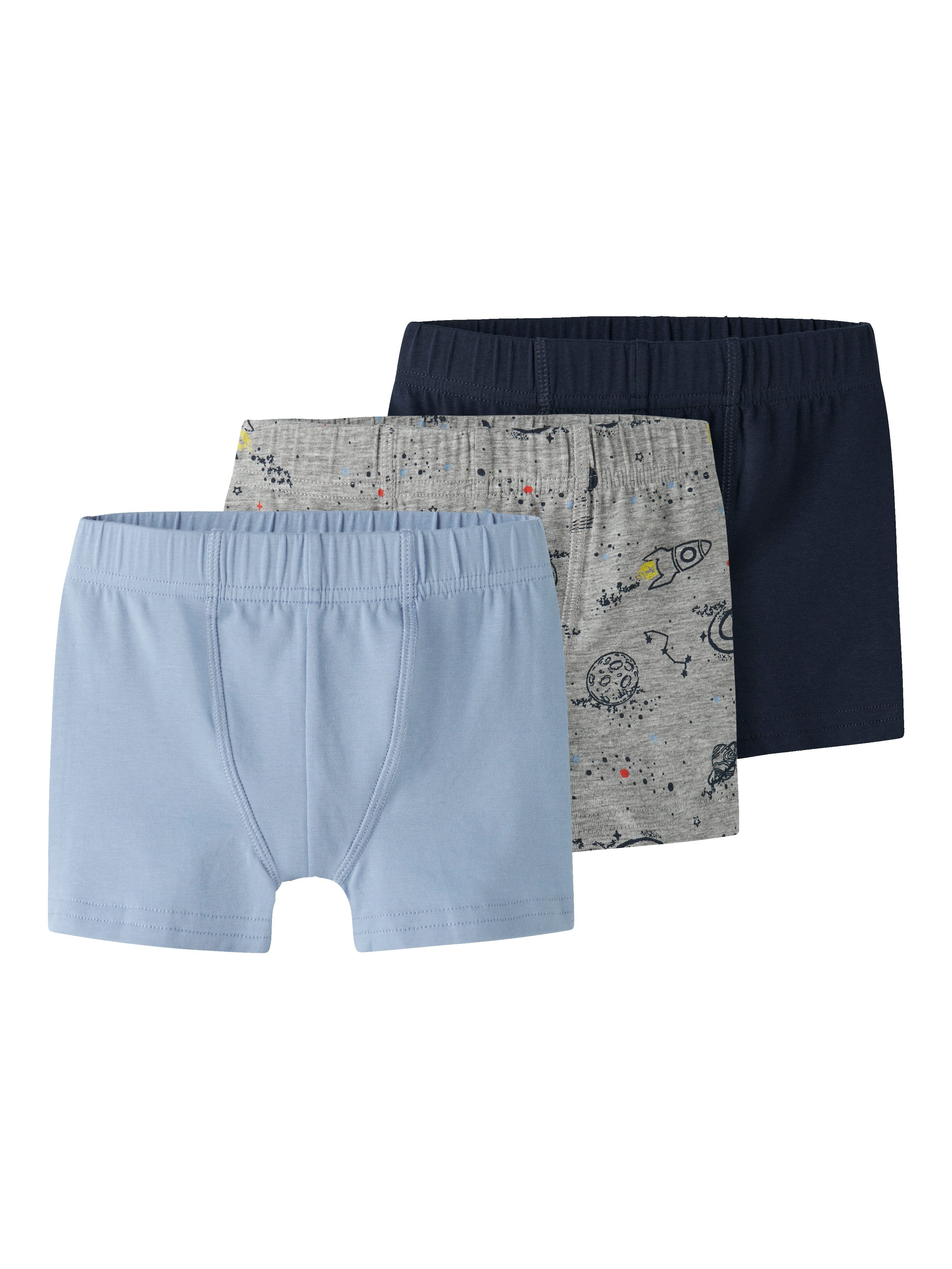 Name It Trunk NMMTIGHTS 3P GREY SPACE NOOS (Packung, 3-St)