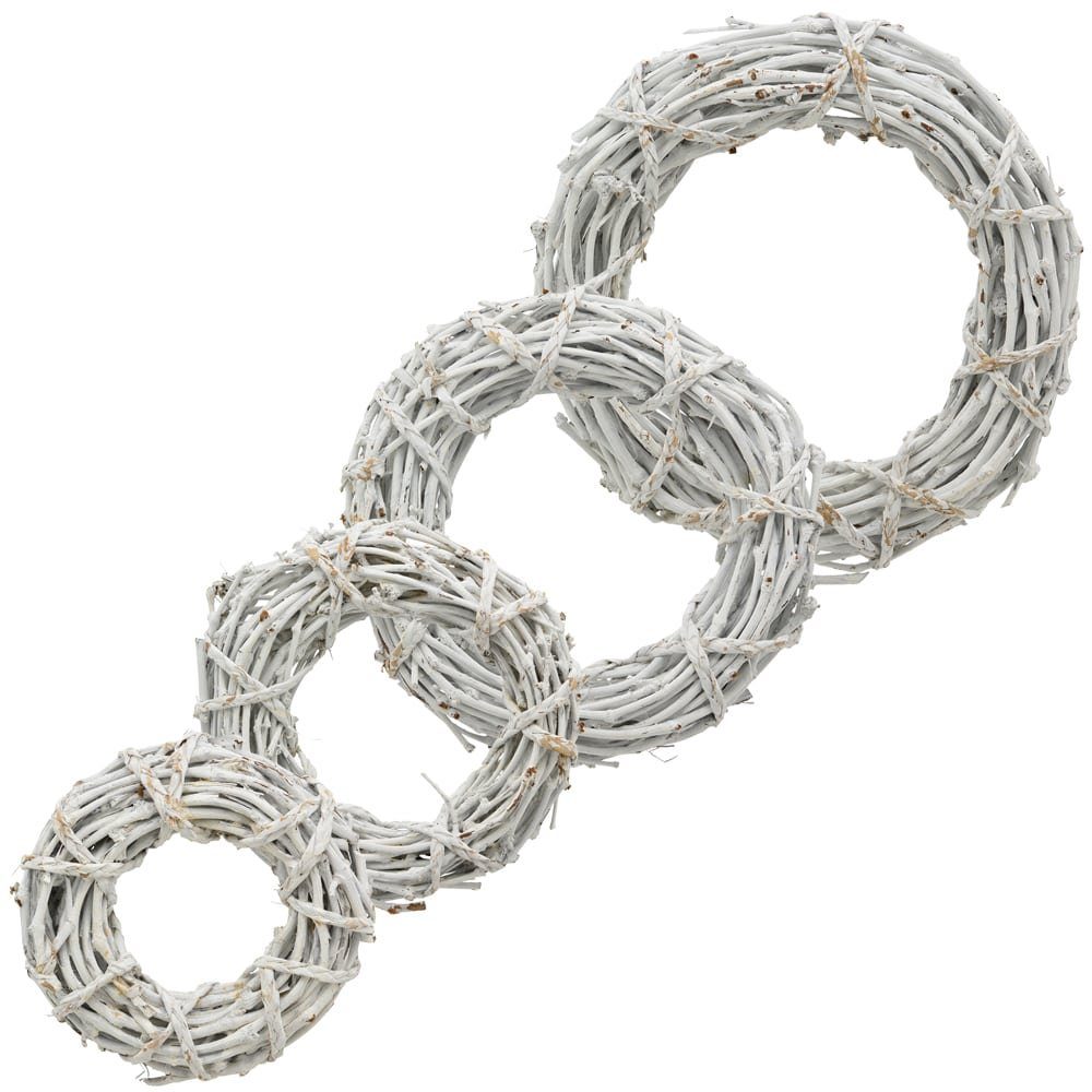 matches21 HOME & HOBBY Dekokranz Türkränze Rattan weiß gewickelt 4 Größen günstig online kaufen