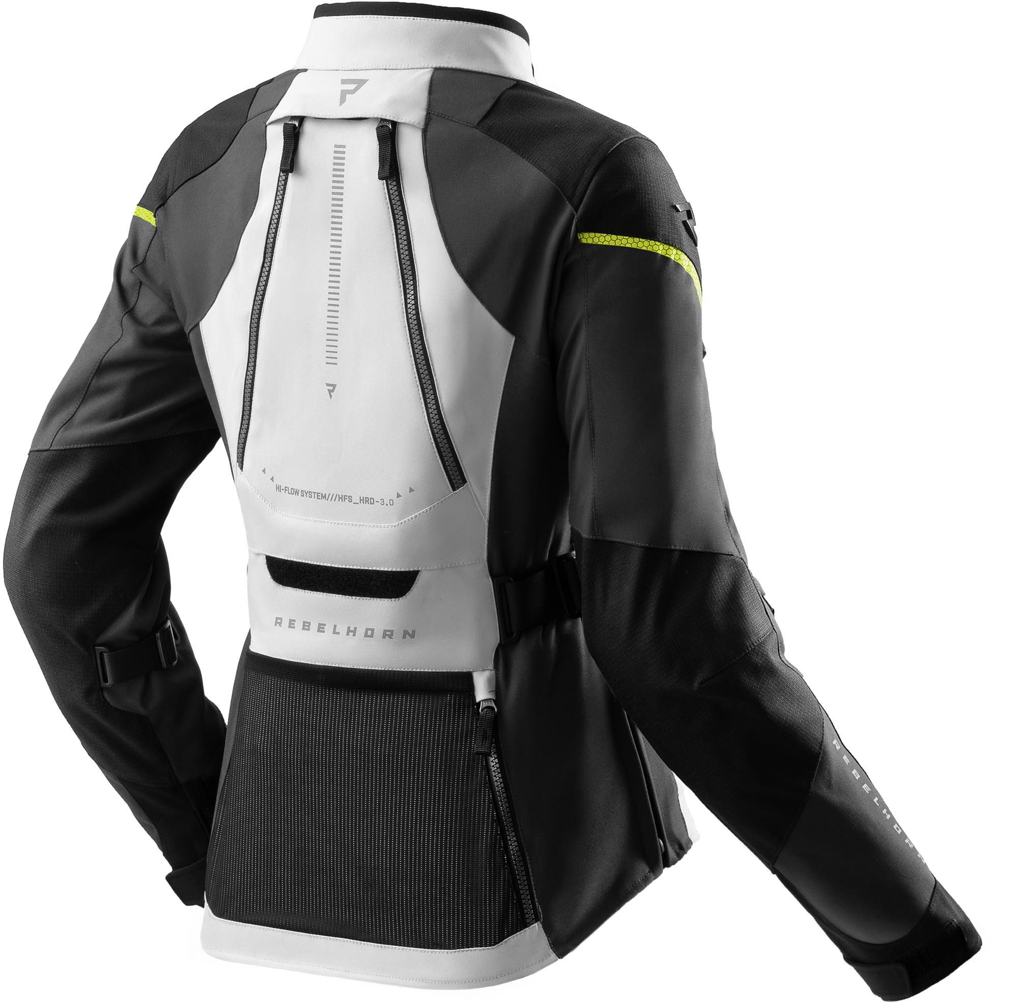 Rebelhorn Motorradjacke Hardy 3.0 wasserdichte Damen Motorrad Textiljacke Rückenprotektor enthalten,Verbindungsreißverschluss,Ellenbogenpro