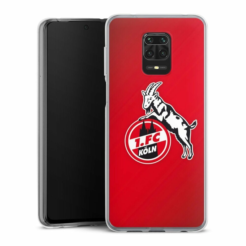 DeinDesign Handyhülle 1. FC Köln Offizielles Lizenzprodukt EffZeh 1. FC Köln rot, Xiaomi Redmi Note 9 Pro Silikon Hülle Bumper Case Handy Schutzhülle