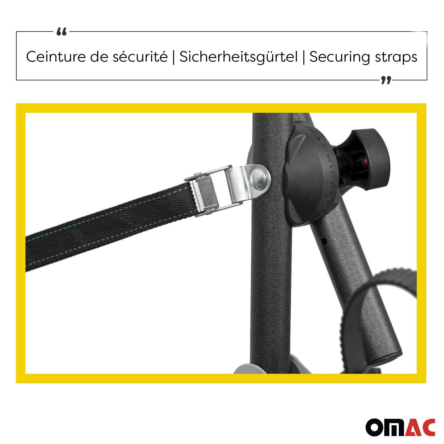 OMAC Heckfahrradträger Heckklappe Fahrradträger E Bike Kia Sportage 2 Fahrräder, Faltbar, Abnehmbar, Leichtgewichtig