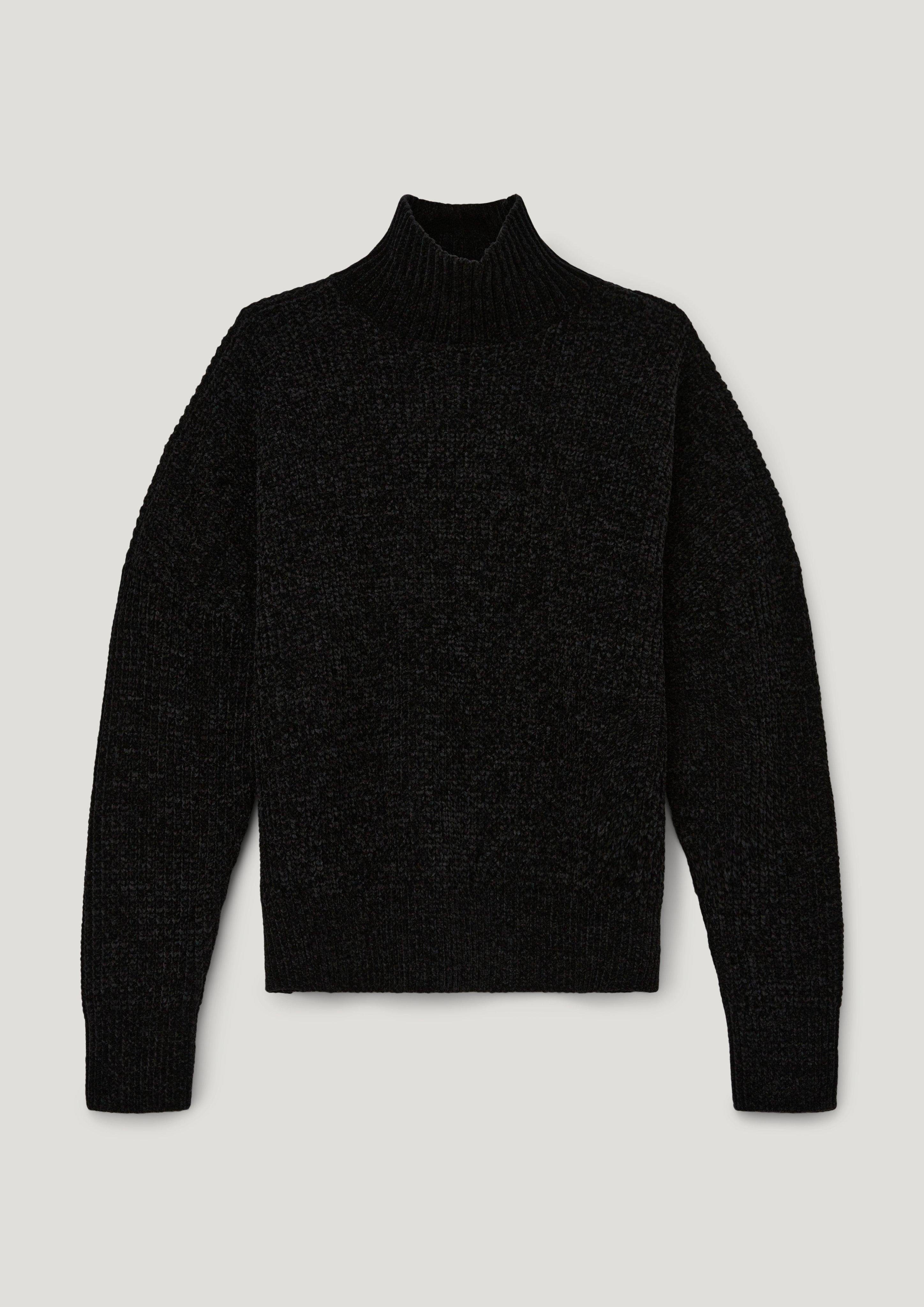 Strickpullover Strickpullover aus Chenille-Garn