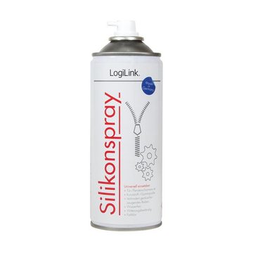 LogiLink Silikonöl Silikonspray, 400 ml, farblos, wasserfest, witterungsbeständig