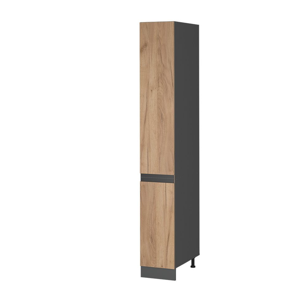 Vicco Hochschrank R-Line, Goldkraft Eiche/Anthrazit, 30 günstig online kaufen