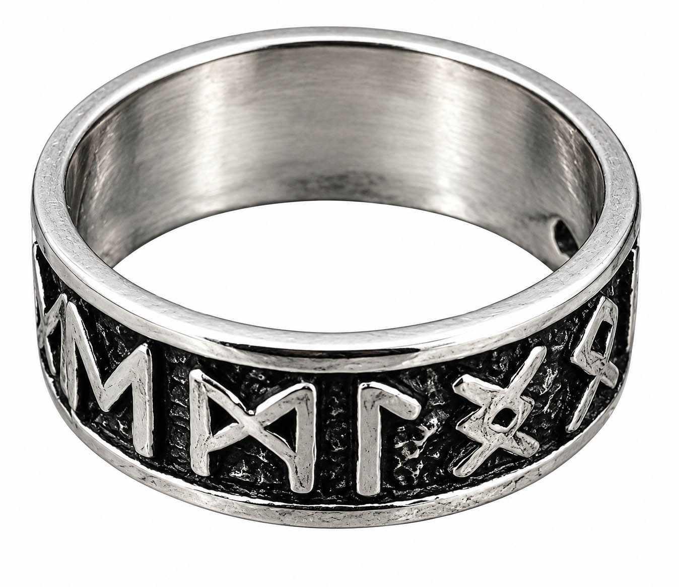 Kiss of Leather Silberring Ring Fingerring Runen Gr. 50-80 Runenring Alphabet Futhark