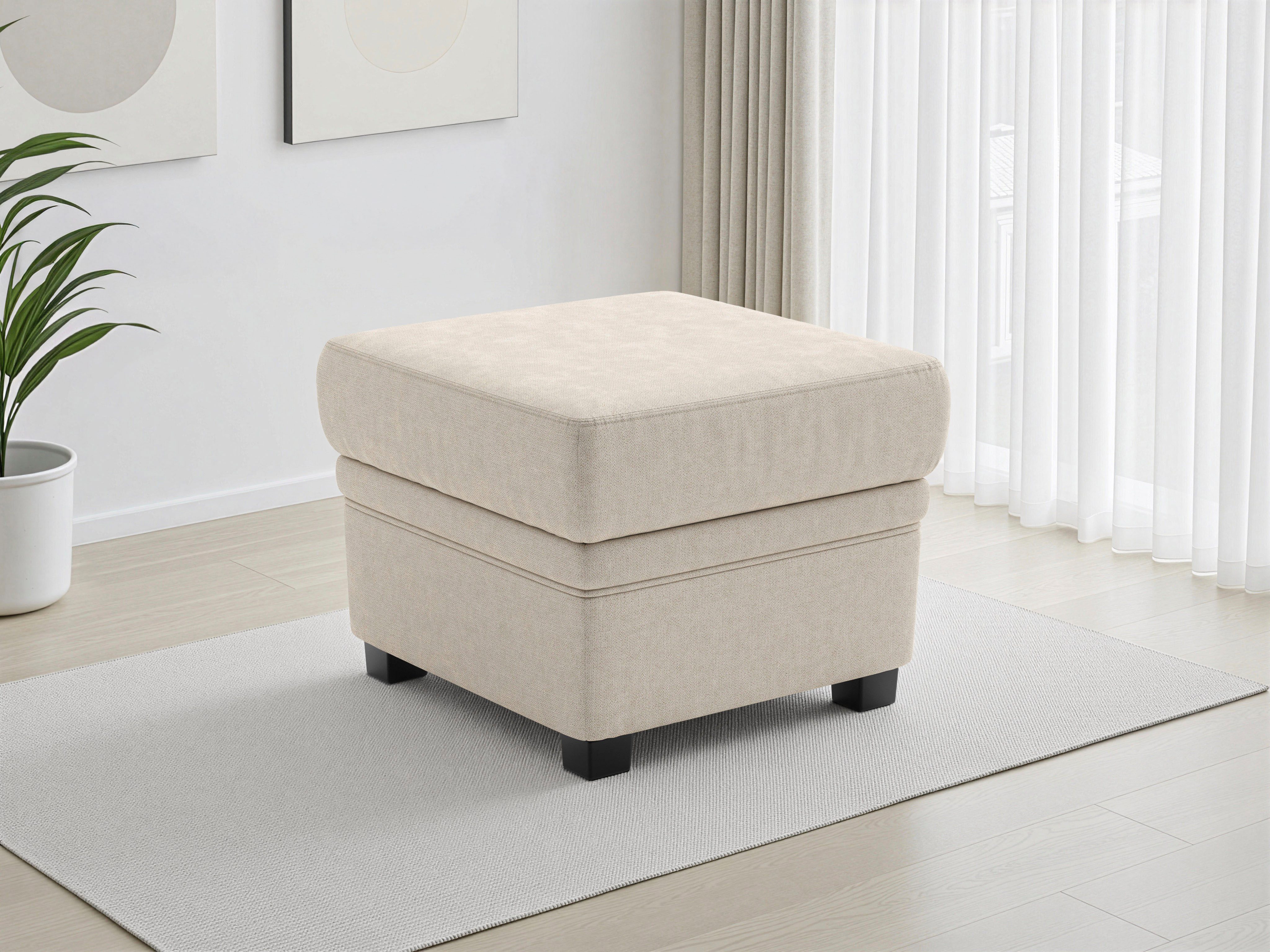 sit&more Polsterhocker Savona, B: 58 cm (1 St), individuell zu kombinieren