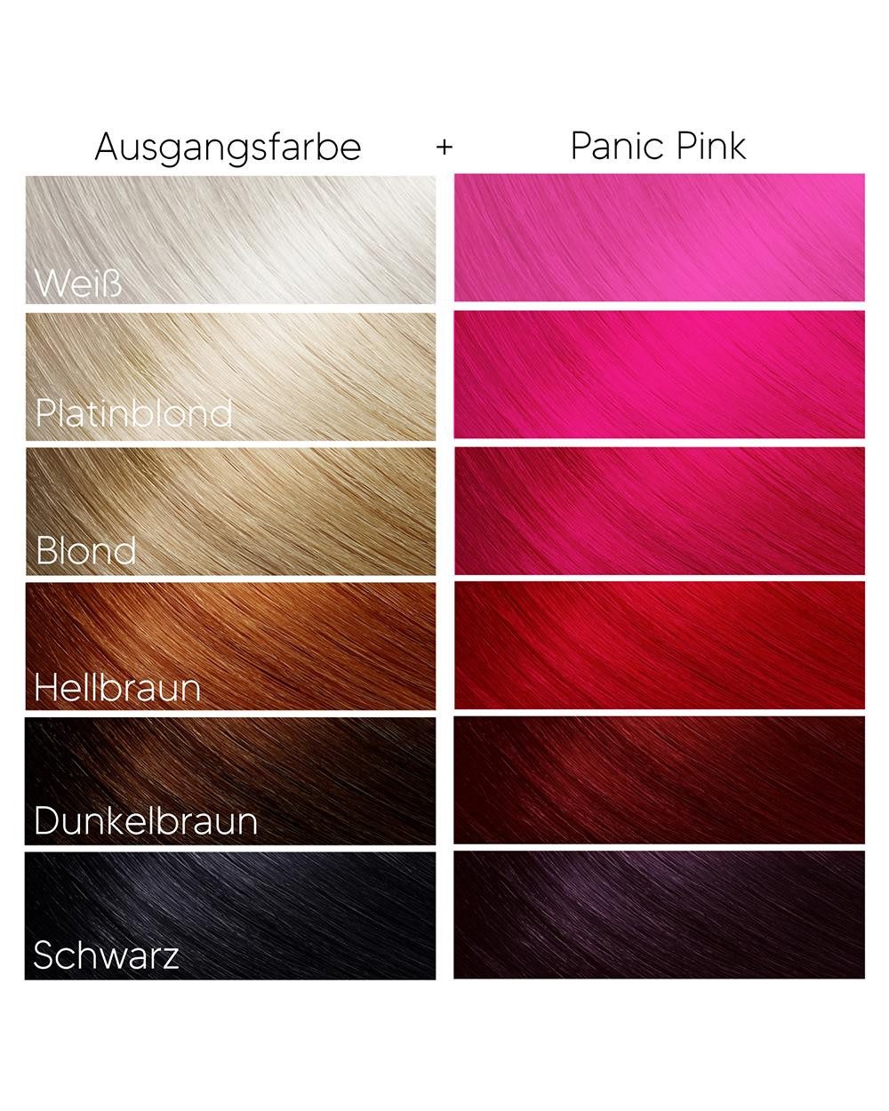 Haartönung Headshot Haartönung vegane Haarfarbe Panic Pink (150 ml), Packung, Chemikalien