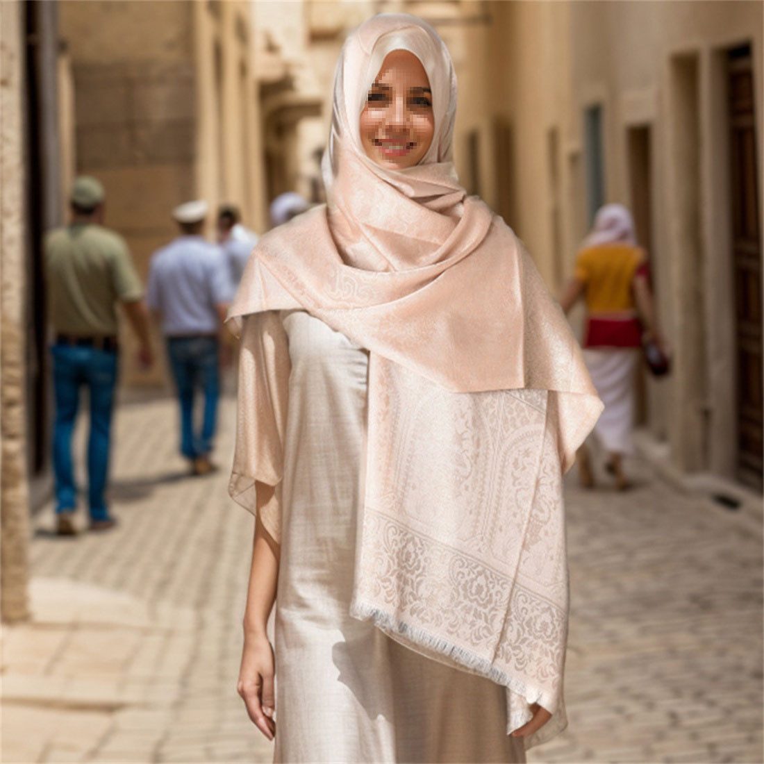 BOTERS Bandana Muslimischer Hijab für Frauen, Hochwertiger Gebetsmantel Hijab