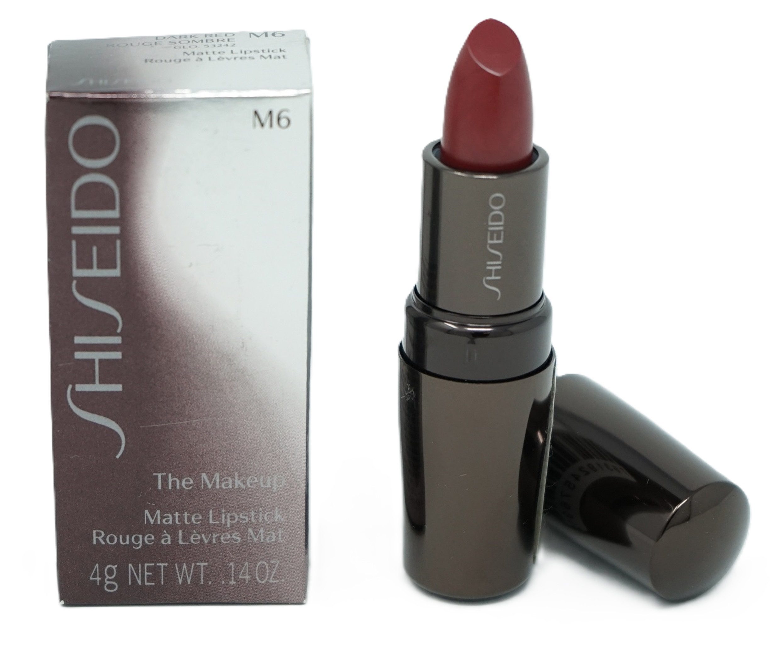 SHISEIDO Lippenstift shiseido The Makeup Matte Lipstick M6 Dark Red