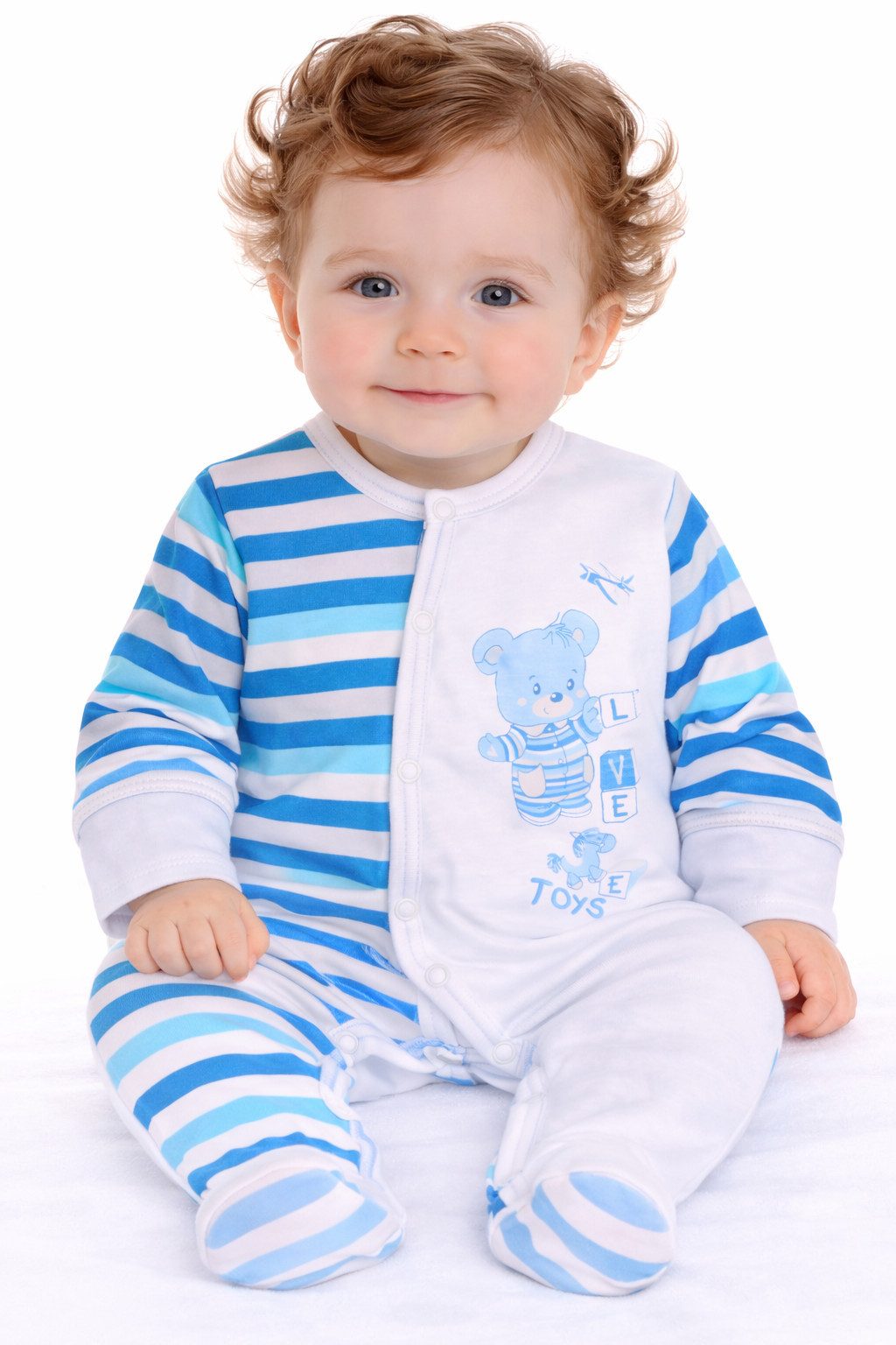 Strampler Baby Einteiler Romper lang mit Kratzschutz Erstlingsanzug Anzug