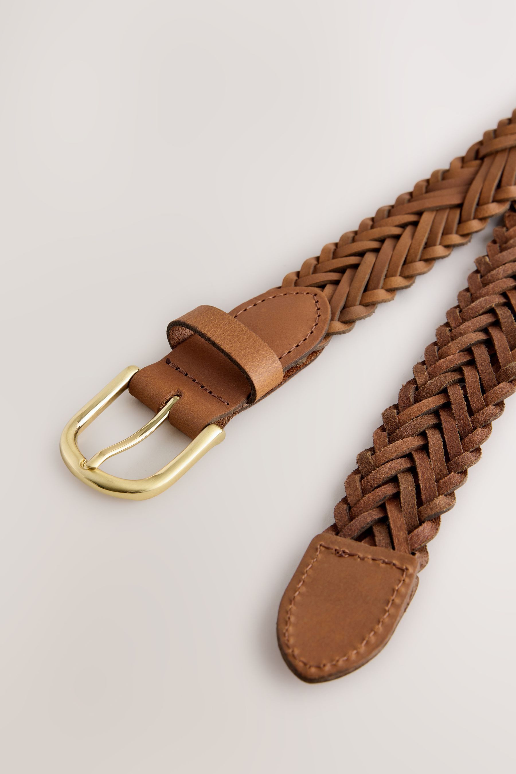 Next Ledergürtel Handgeflochtener Ledergürtel (1-St) günstig online kaufen