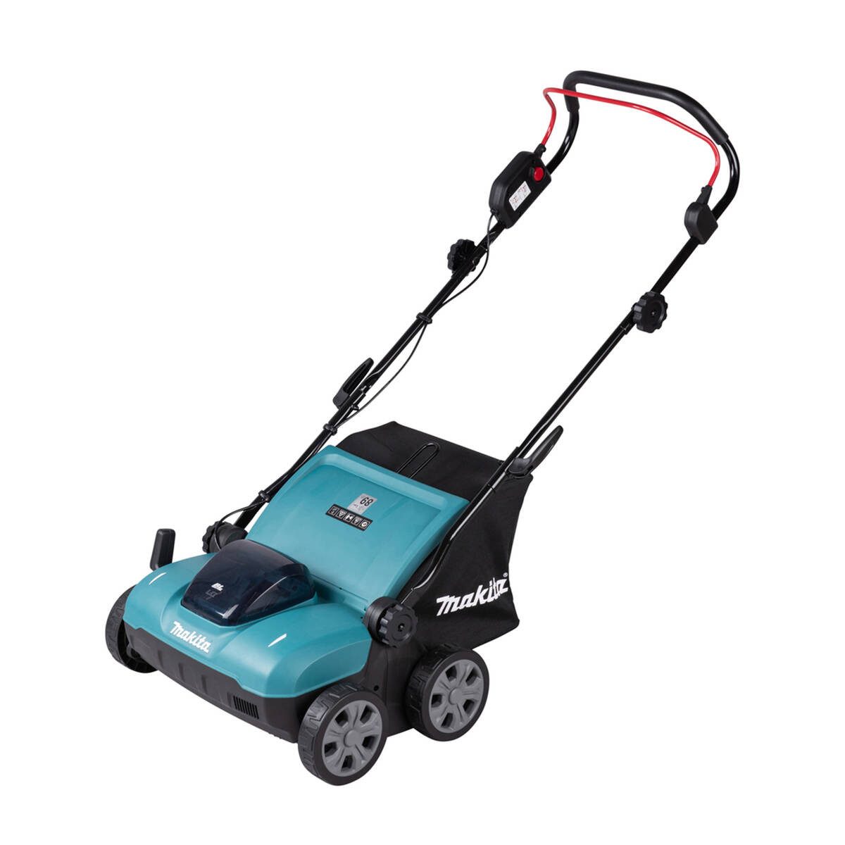 Makita Akku-Vertikutierer DUV320Z, (Sologerät, ohne Akku und Ladegerät), XPT, Bürstenloser Motor, 30 Liter Grasfangsack