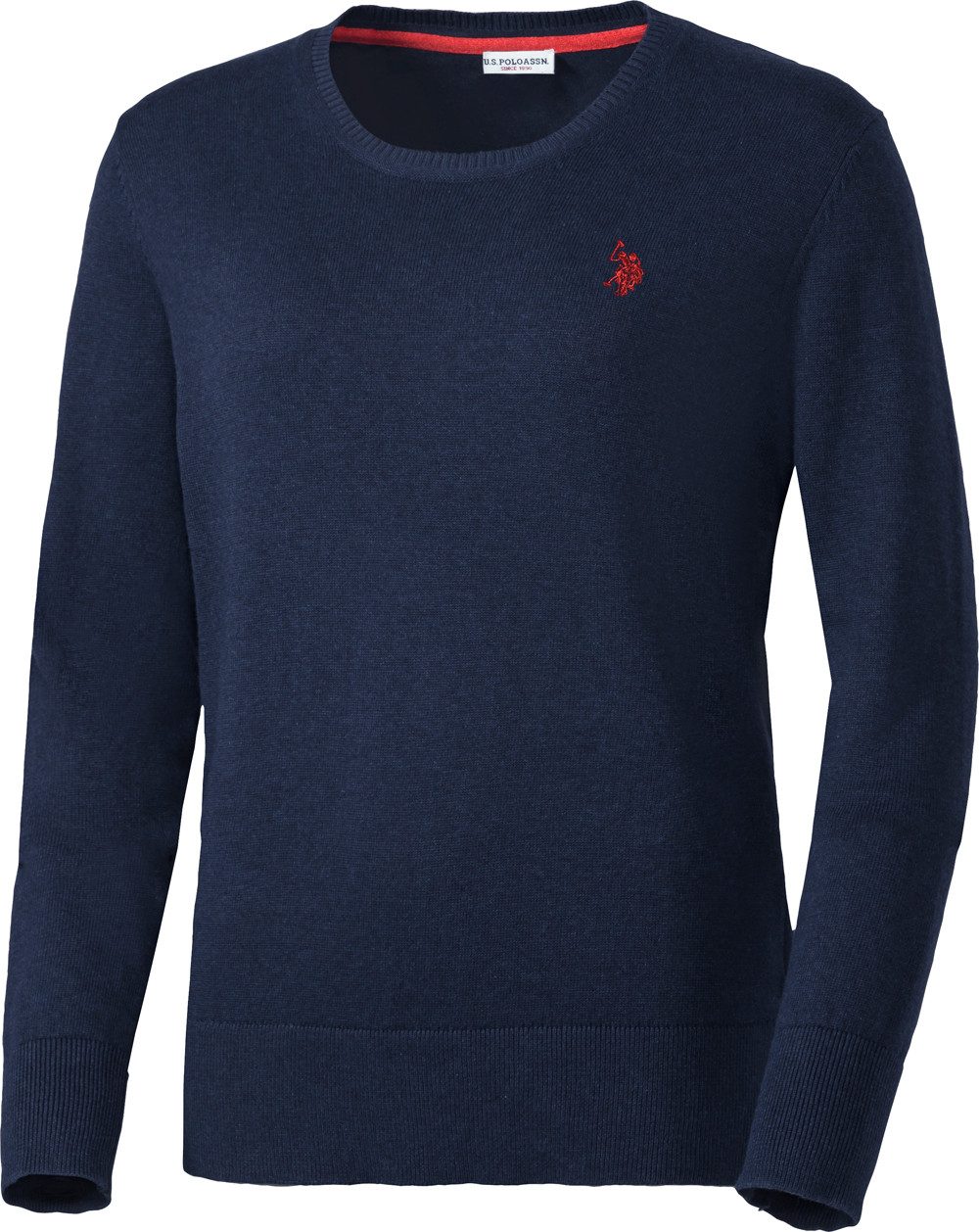 US Polo Assn. Rundhalspullover Perfekte Passform mit Bündchen-Abschluss günstig online kaufen