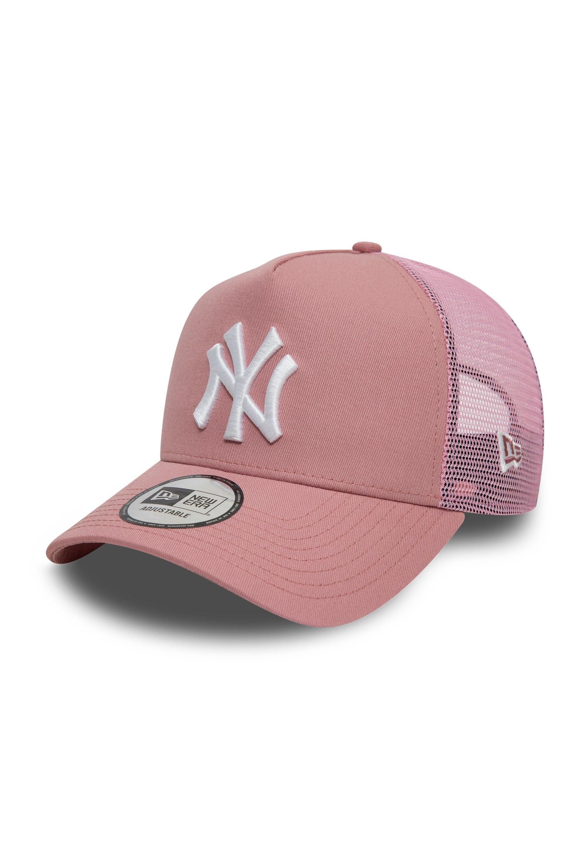 New Era Baseball Cap New York Yankees MLB League Essential Rosa Verstellbare A-Frame Trucke (1-St)