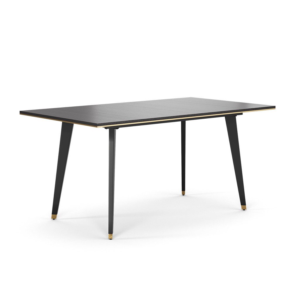 Vicco Esstisch Goldamo, Schwarz, 160-200 x 90 cm Ausziehbar (1-St)