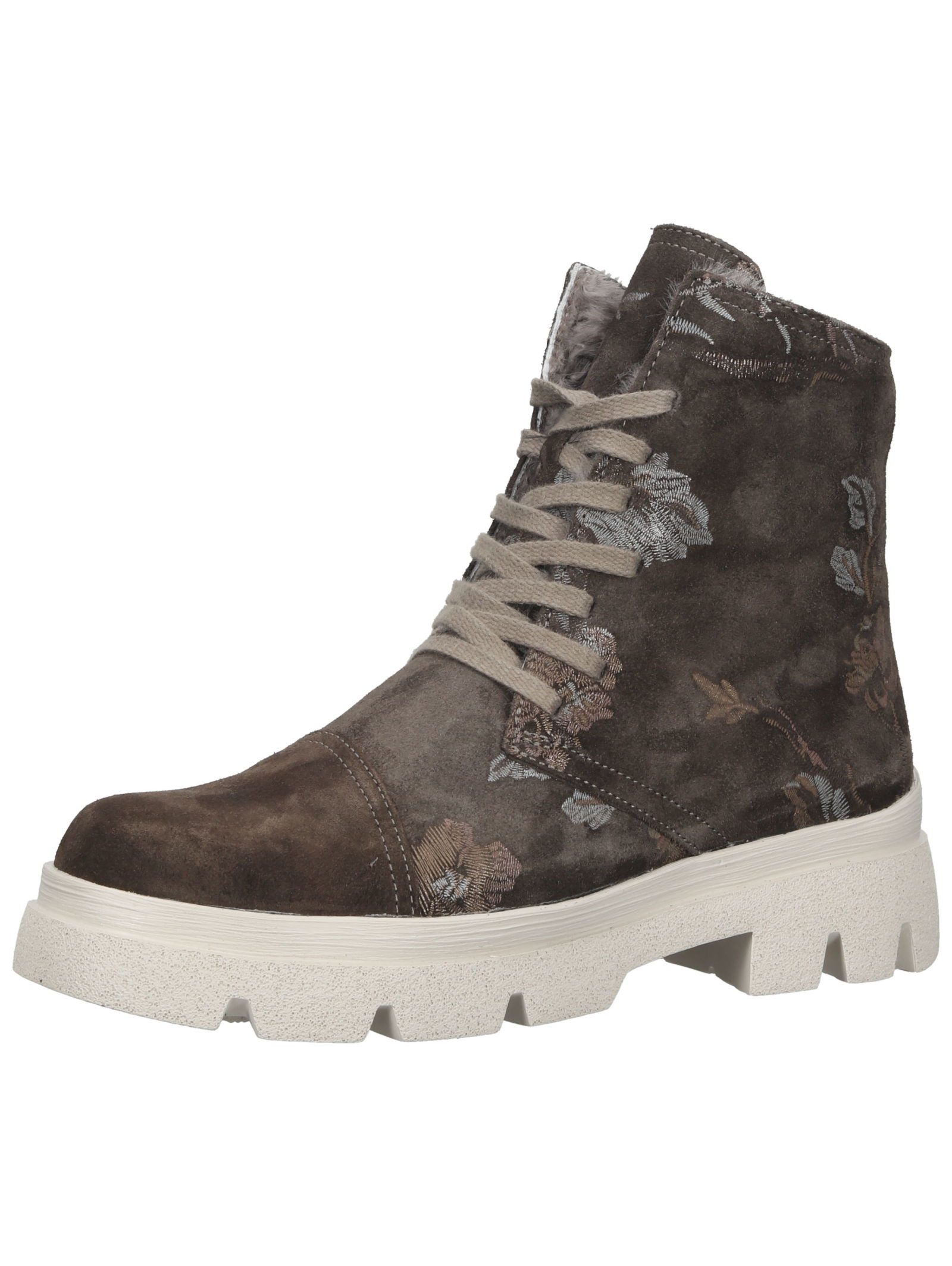 Think! Think! Stiefelette Veloursleder Schnürstiefelette