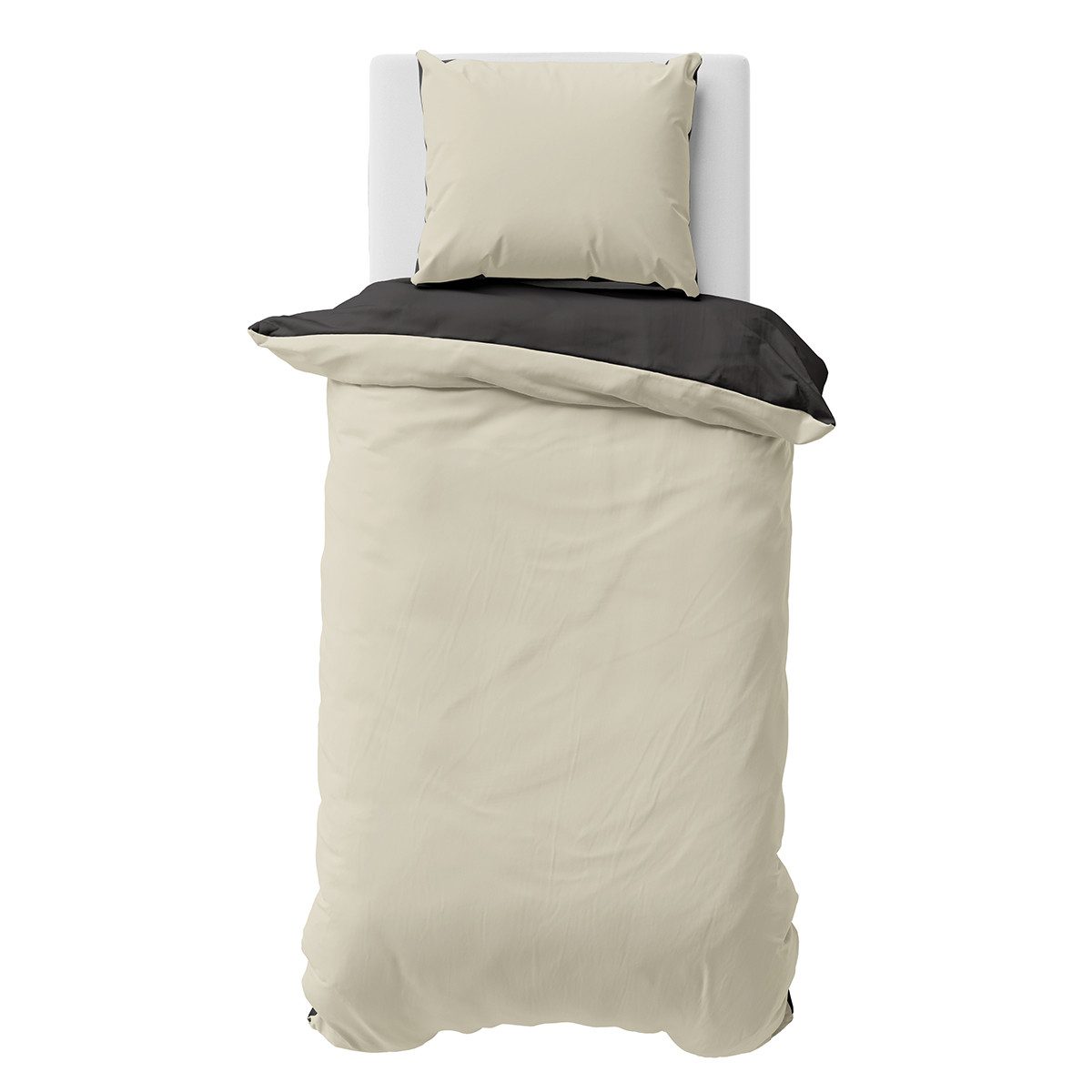 Visaggio Bettwäsche Baumwolle Feinbiber Winter Bettbezug 135x200, 155x220, Feinbiber, 4 teilig, Feinbiber Winterbettwäsche mit Wendeseite, Unifarben