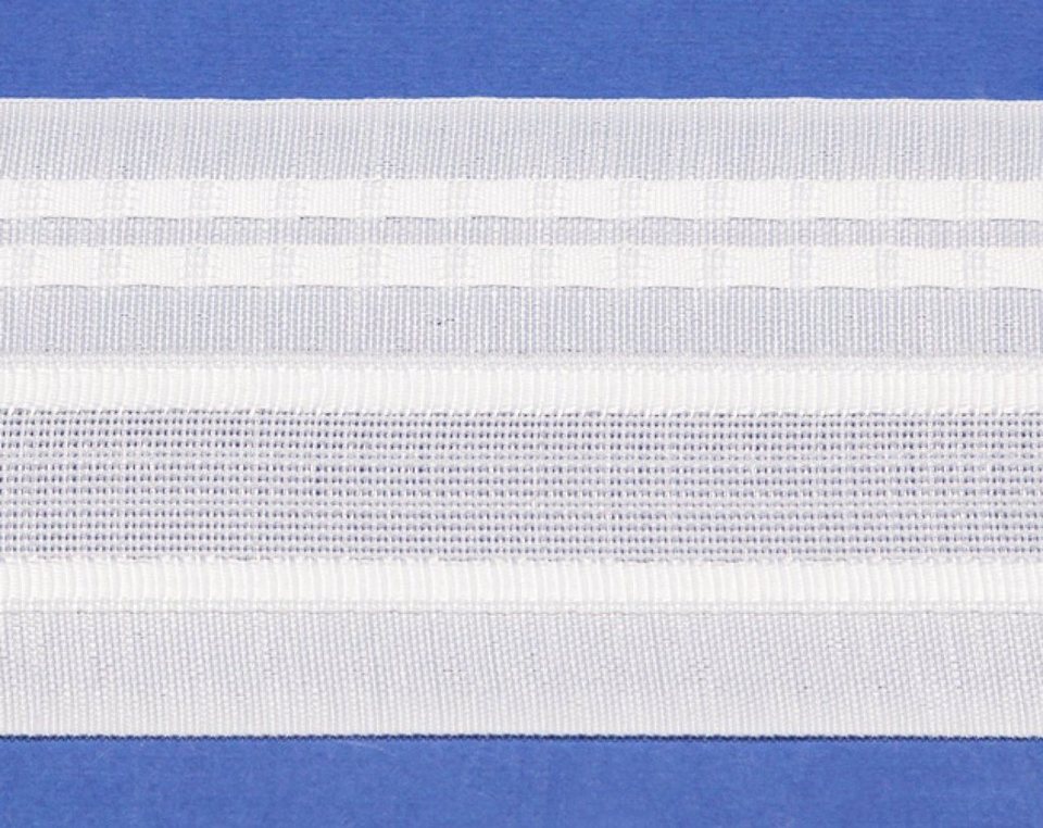 Gardine Wellenfalten, Gardinenband, Vorhänge, Dekoschals - variabel /  Farbe: weiß / Breite: 80 mm - L157, rewagi, Verkaufseinheit: 5 Meter