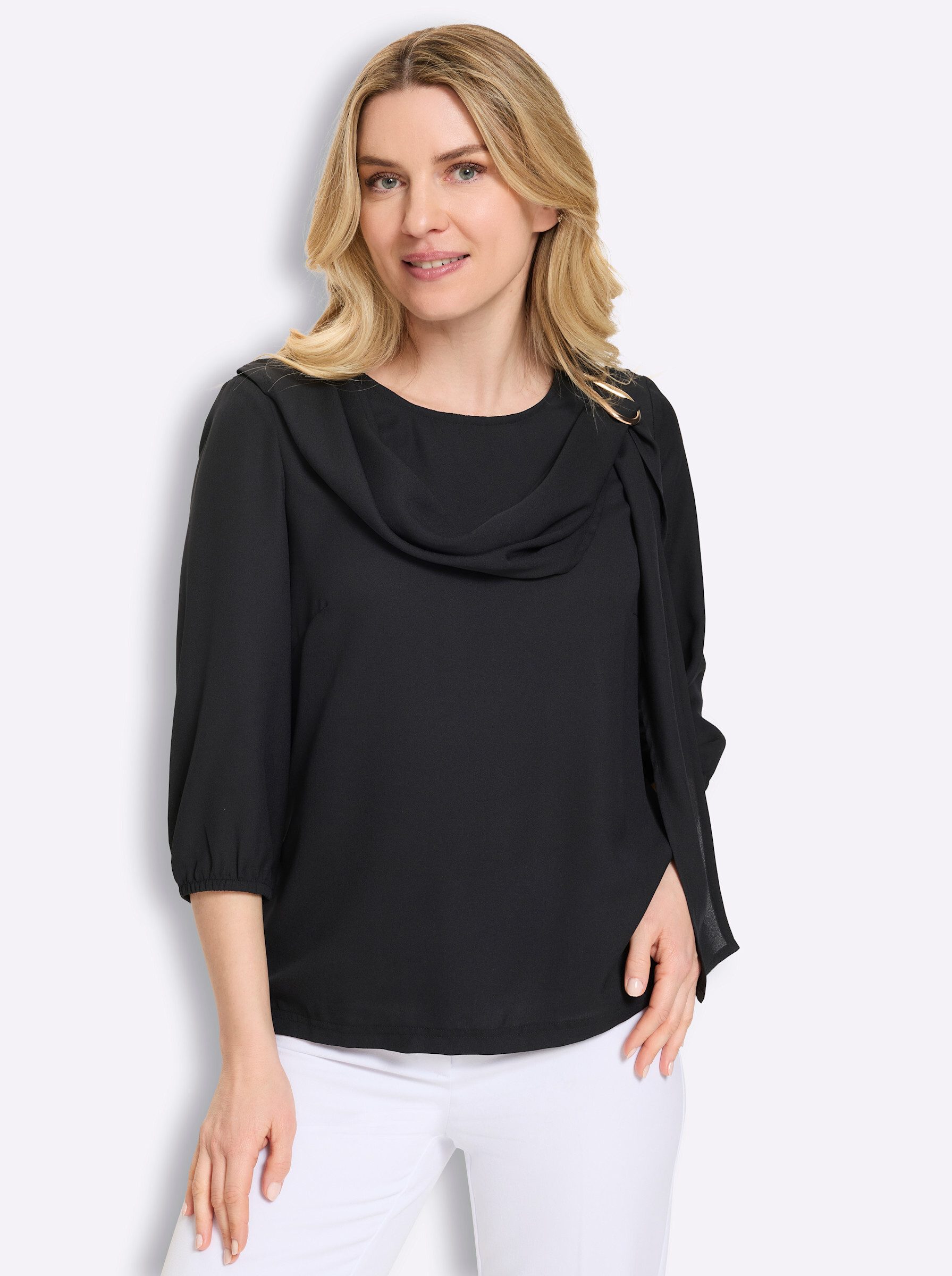 Sieh an! Klassische Bluse 3/4-Arm-Bluse 3/4-Arm