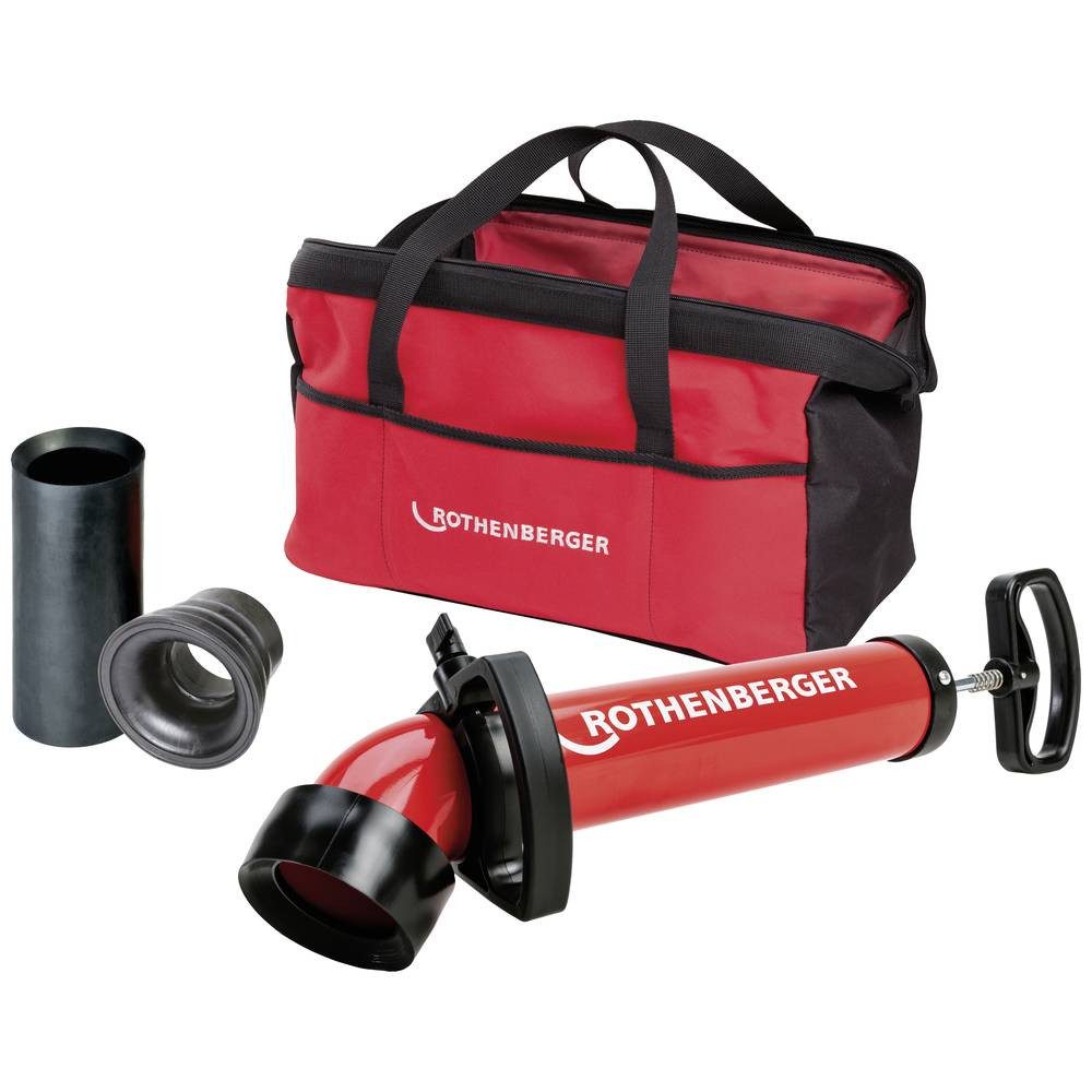 Rothenberger Rohrreinigungspumpe Rohrreinigungsgerät ROPUMP SUPER PLUS Set m. Adapter breit 1000001762