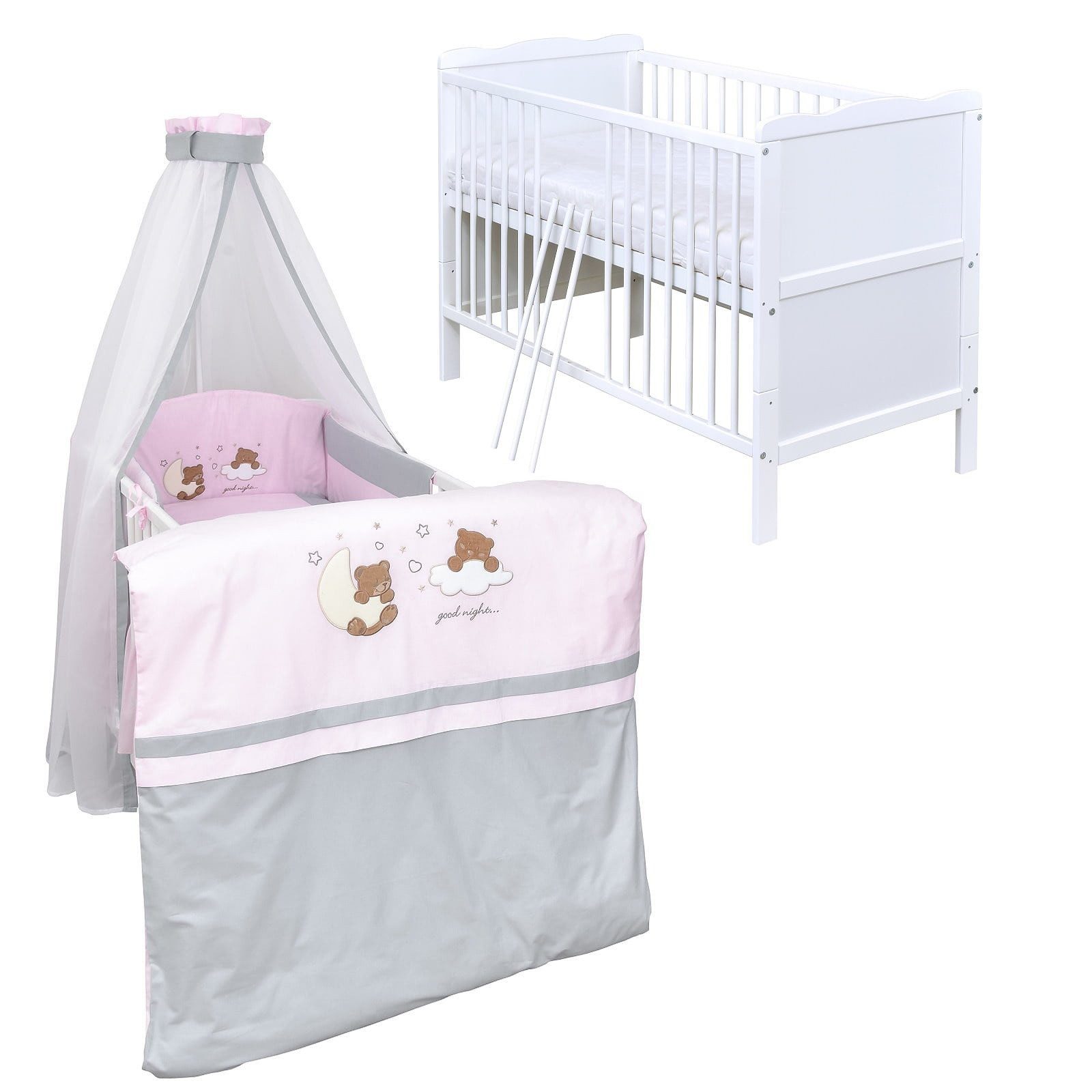 Baby-Delux Komplettbett Babybett Jack Komplettset, 10-tlg., günstig online kaufen