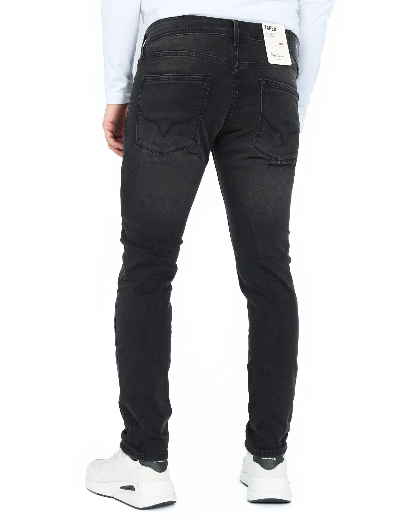 Pepe Jeans Slim-fit-Jeans Röhren Super Stretch Hose - Stanley WB7 - L32 günstig online kaufen
