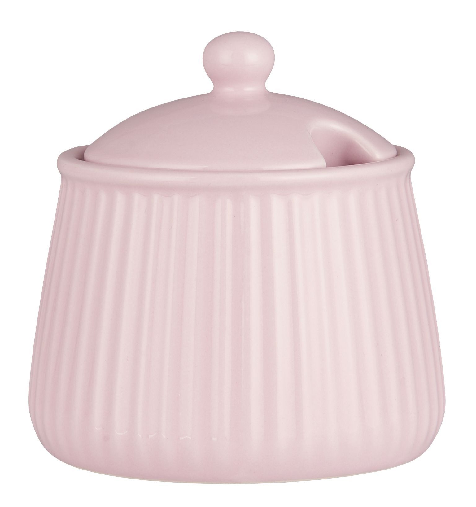 Ib Laursen Milch- und Zuckerset Ib Laursen - Zuckerdose Zuckerschale Mynte Rillen Keramik 2028 Farbe: