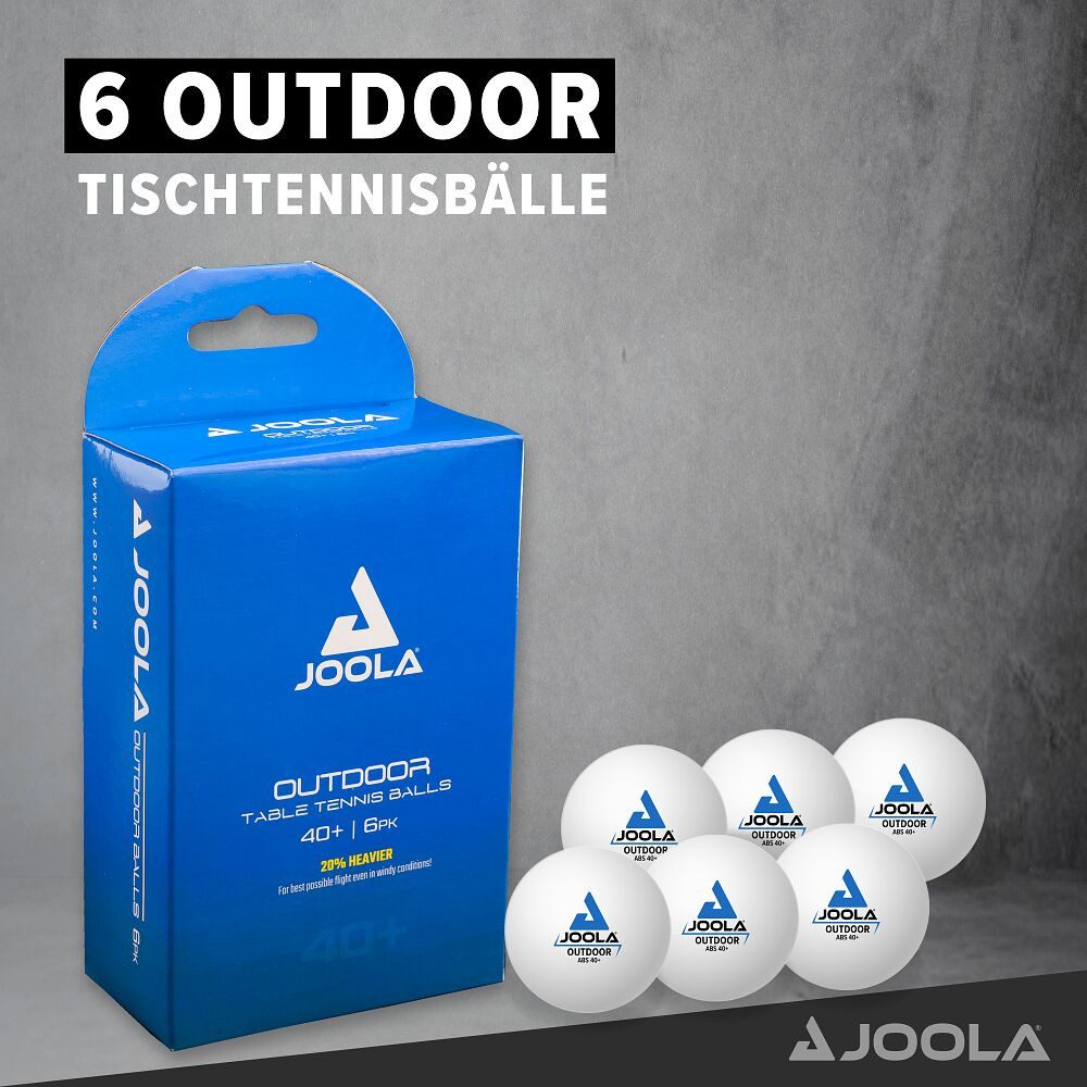 Joola Tischtennisball Tischtennisball Outdoor, 20 % höheres Gewicht