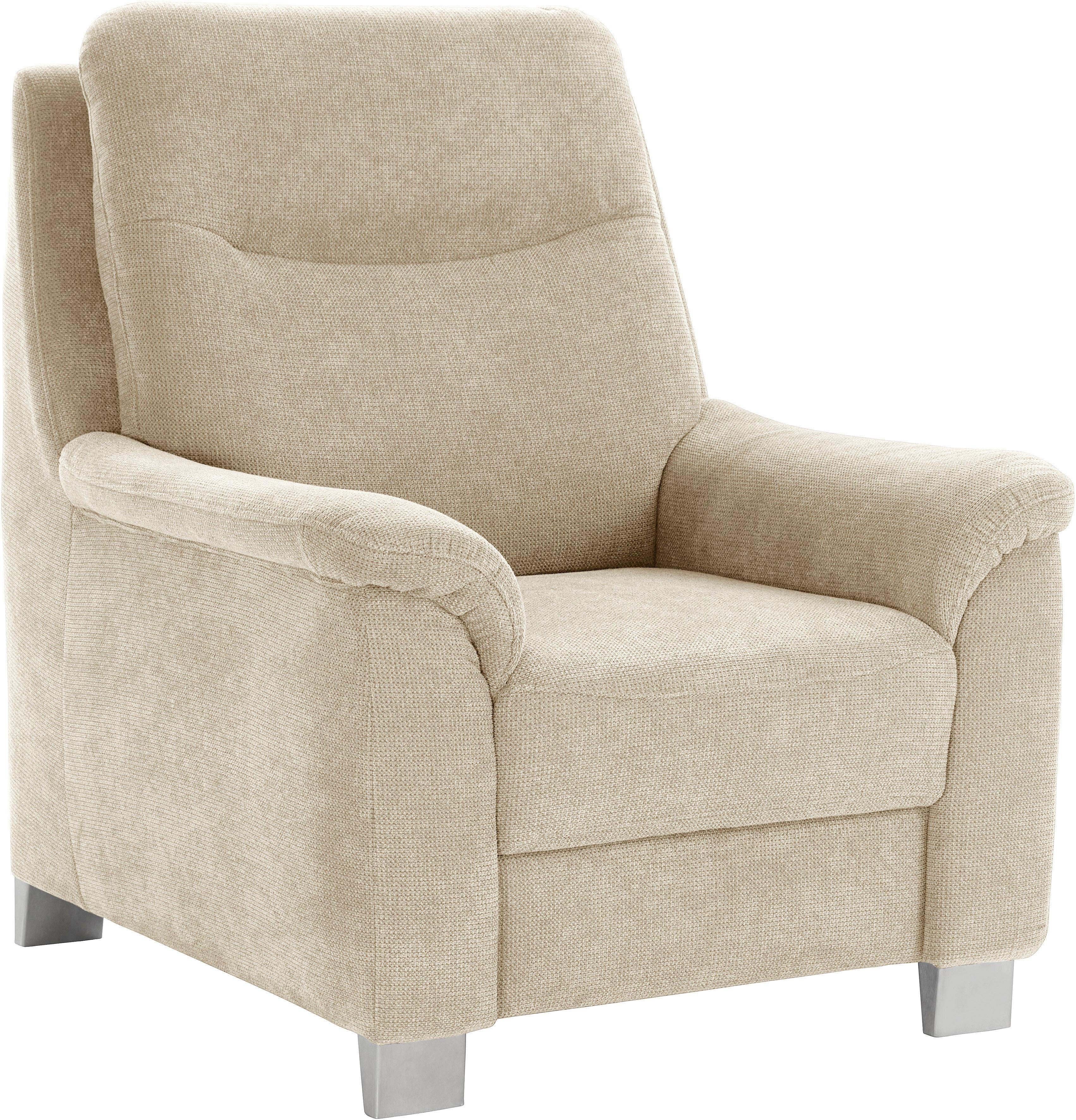 sit&more Sessel Boccaccio, inklusive Federkern und Kopfteilverstellung
