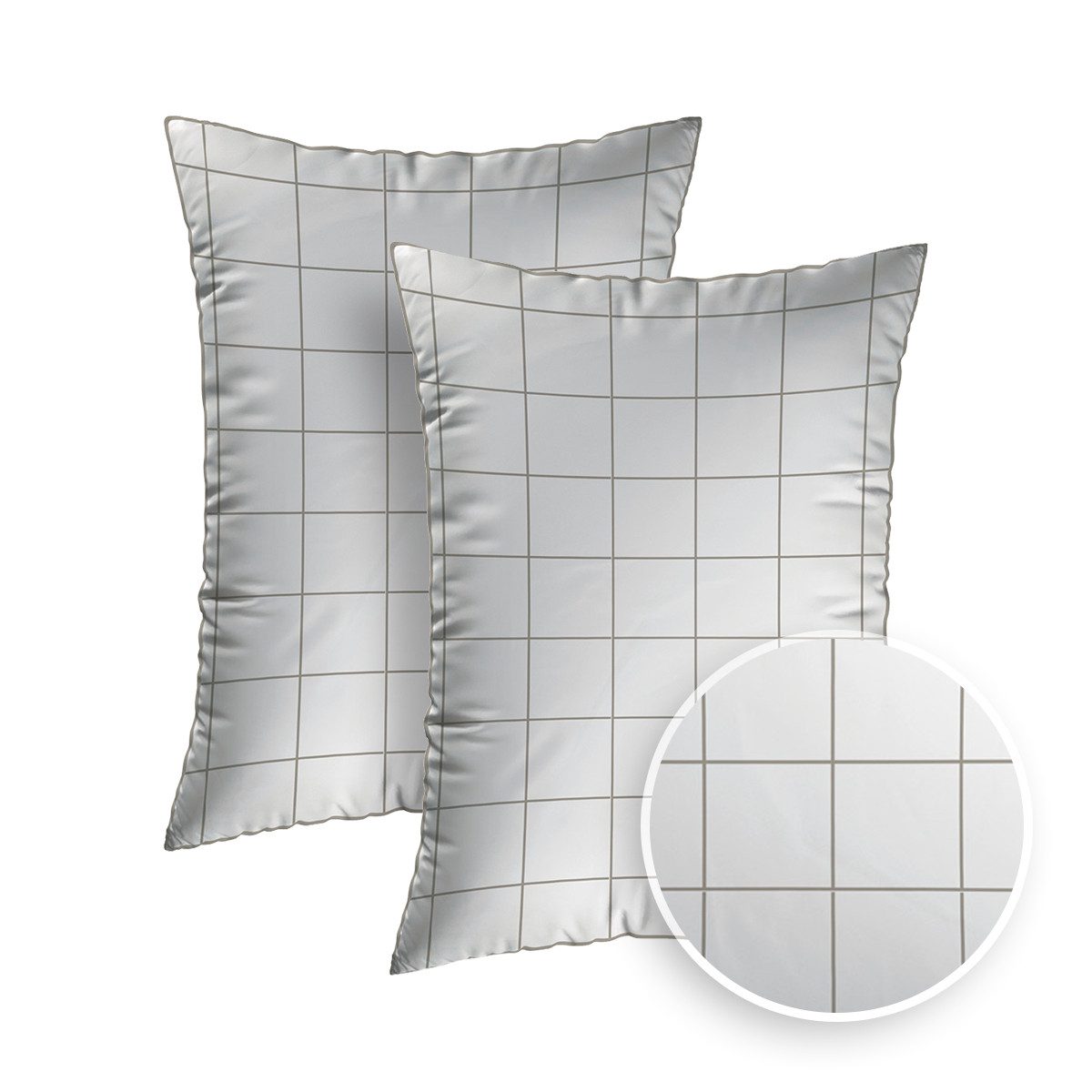 Pure cottom Kissenbezug 2er Set Baumwollperkal günstig online kaufen